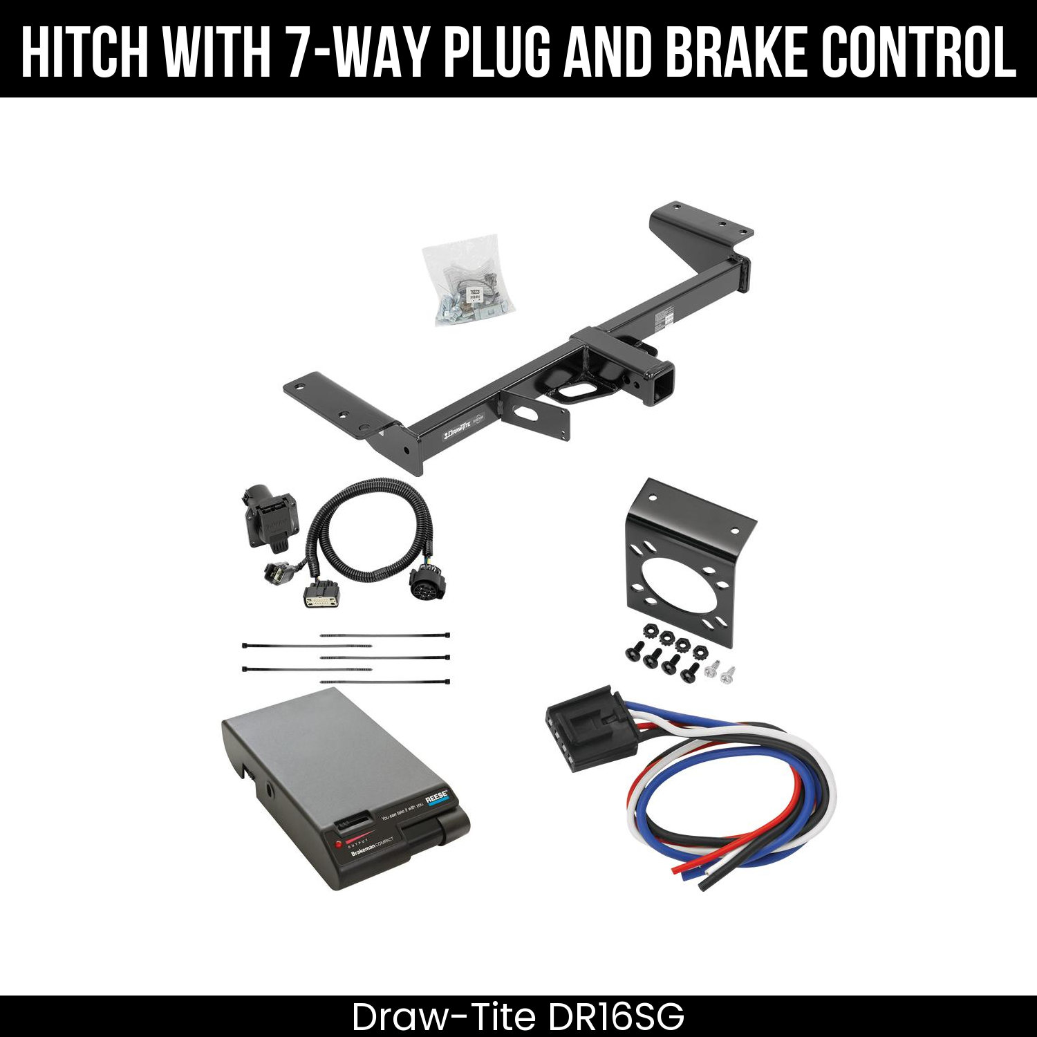 Trailer Hitch , 7-Way , Reese Brakeman Brake Control