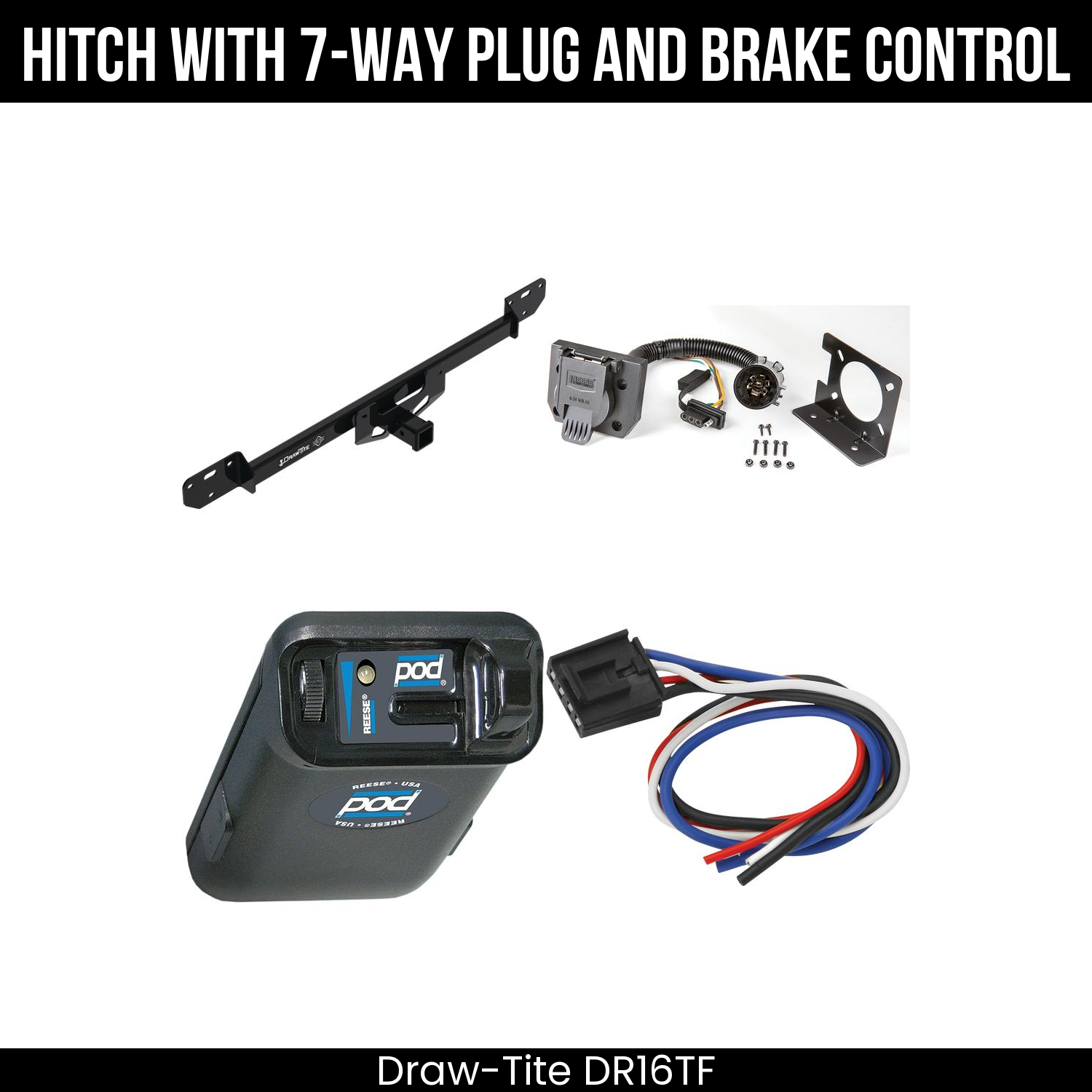 Trailer Hitch , 7-Way , Reese POD Brake Control