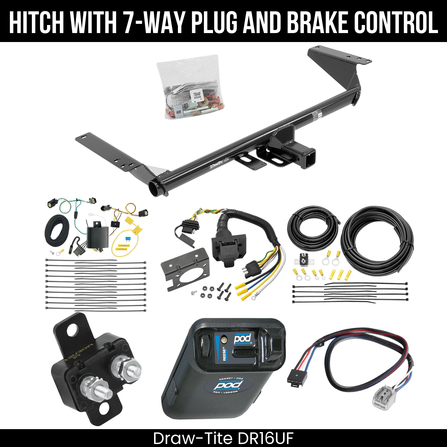 Trailer Hitch , 7-Way , Reese POD Brake Control