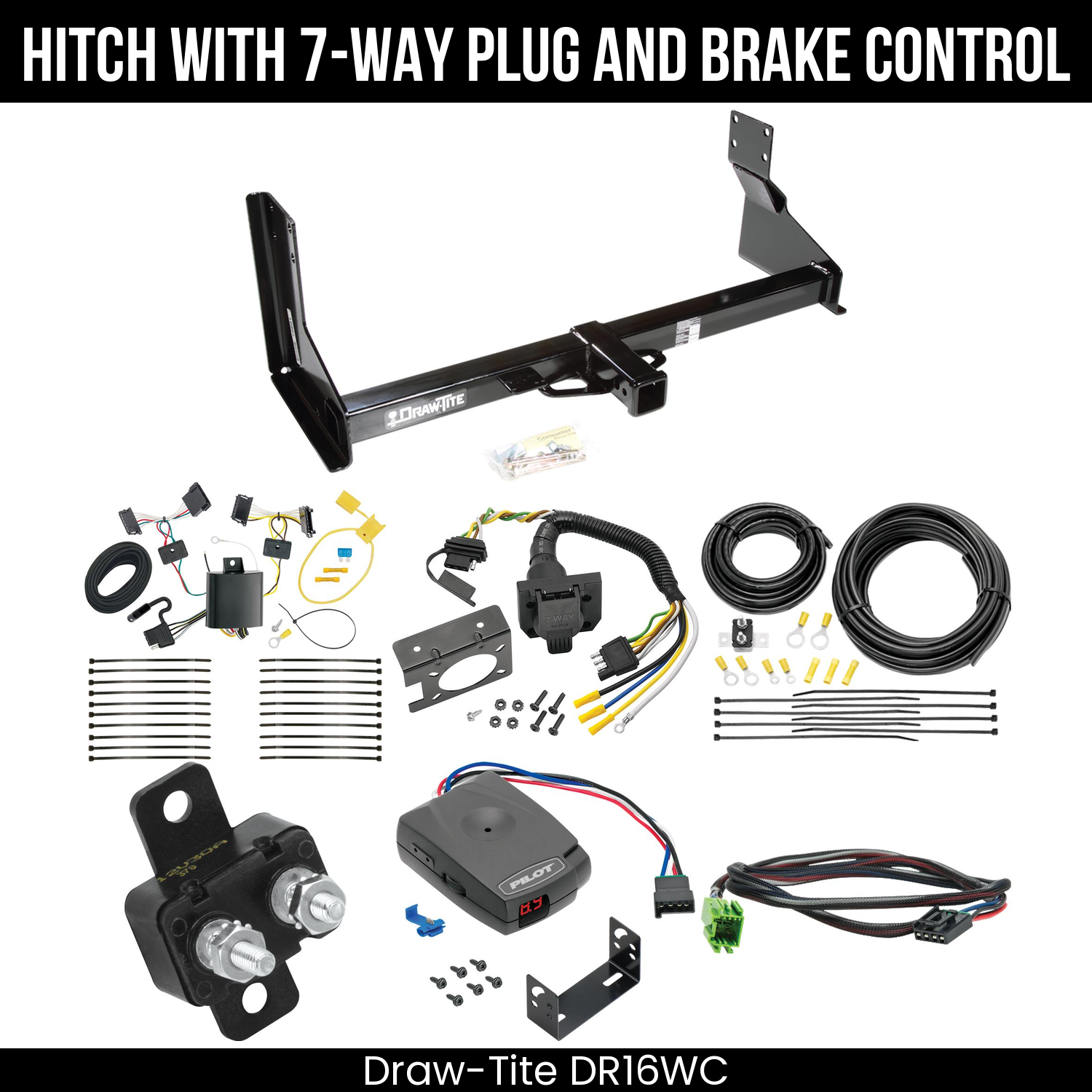 Trailer Hitch , 7-Way , Pro Series Pilot Brake Control