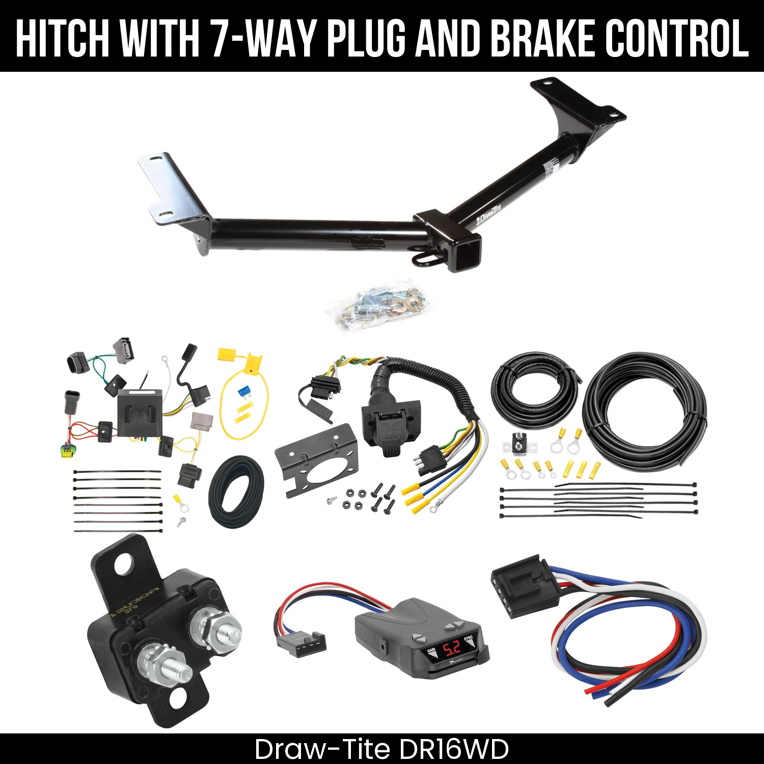 Trailer Hitch , 7-Way , Tekonsha Brakeman IV Brake Control