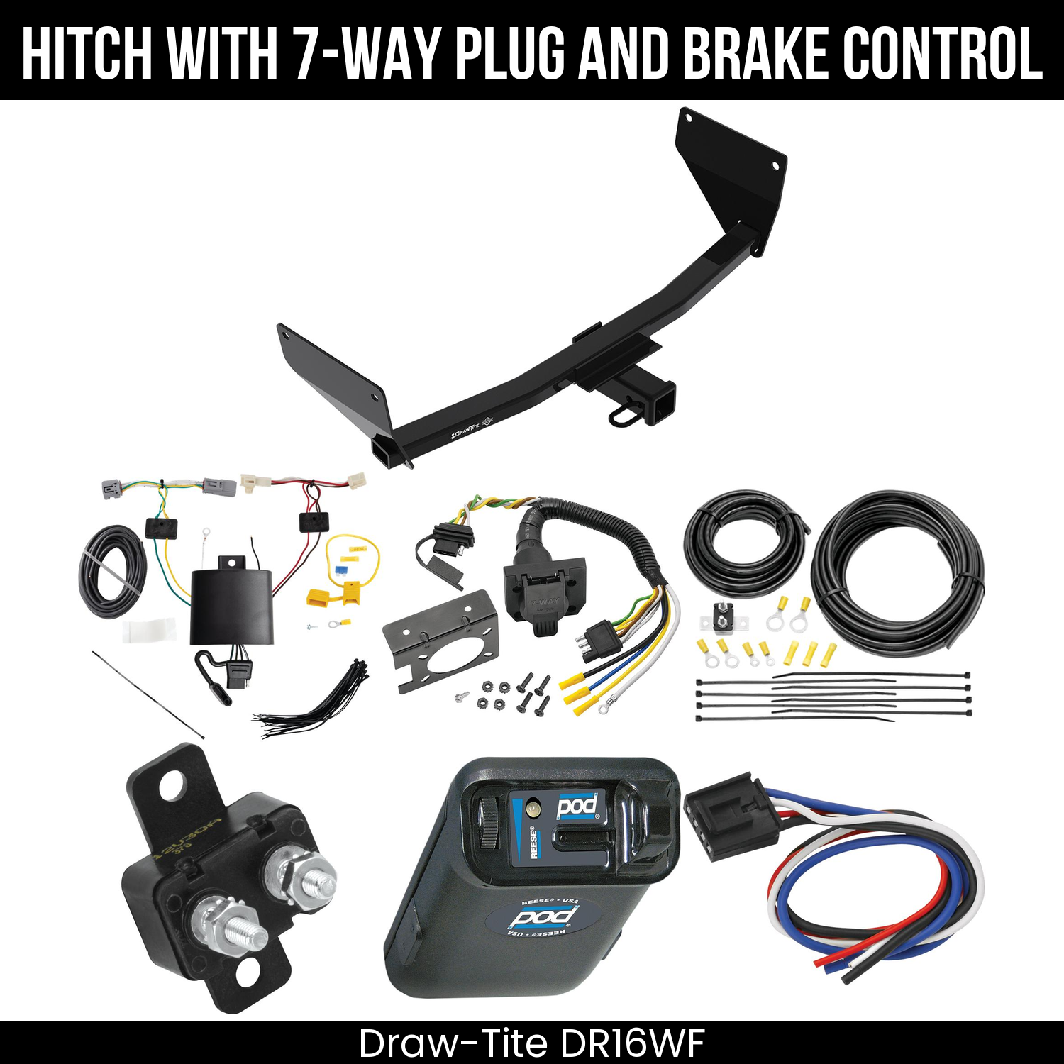 Trailer Hitch , 7-Way , Reese POD Brake Control