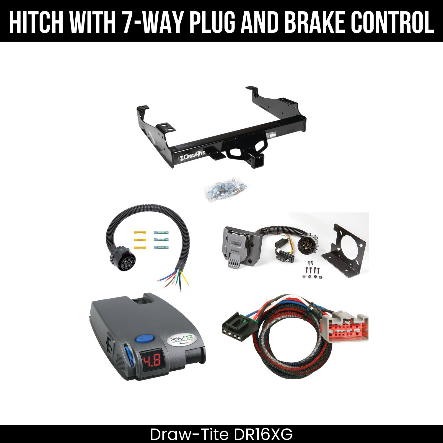 Trailer Hitch , 7-Way , Tekonsha Primus IQ Brake Control
