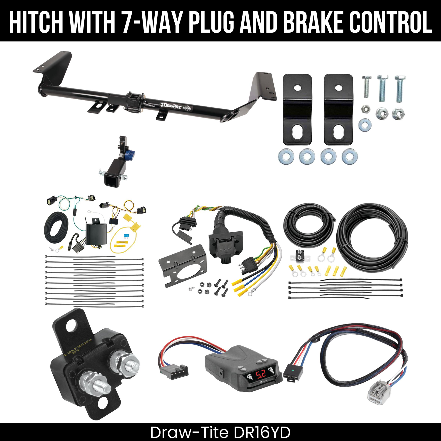 Trailer Hitch , 7-Way , Tekonsha Brakeman IV Brake Control