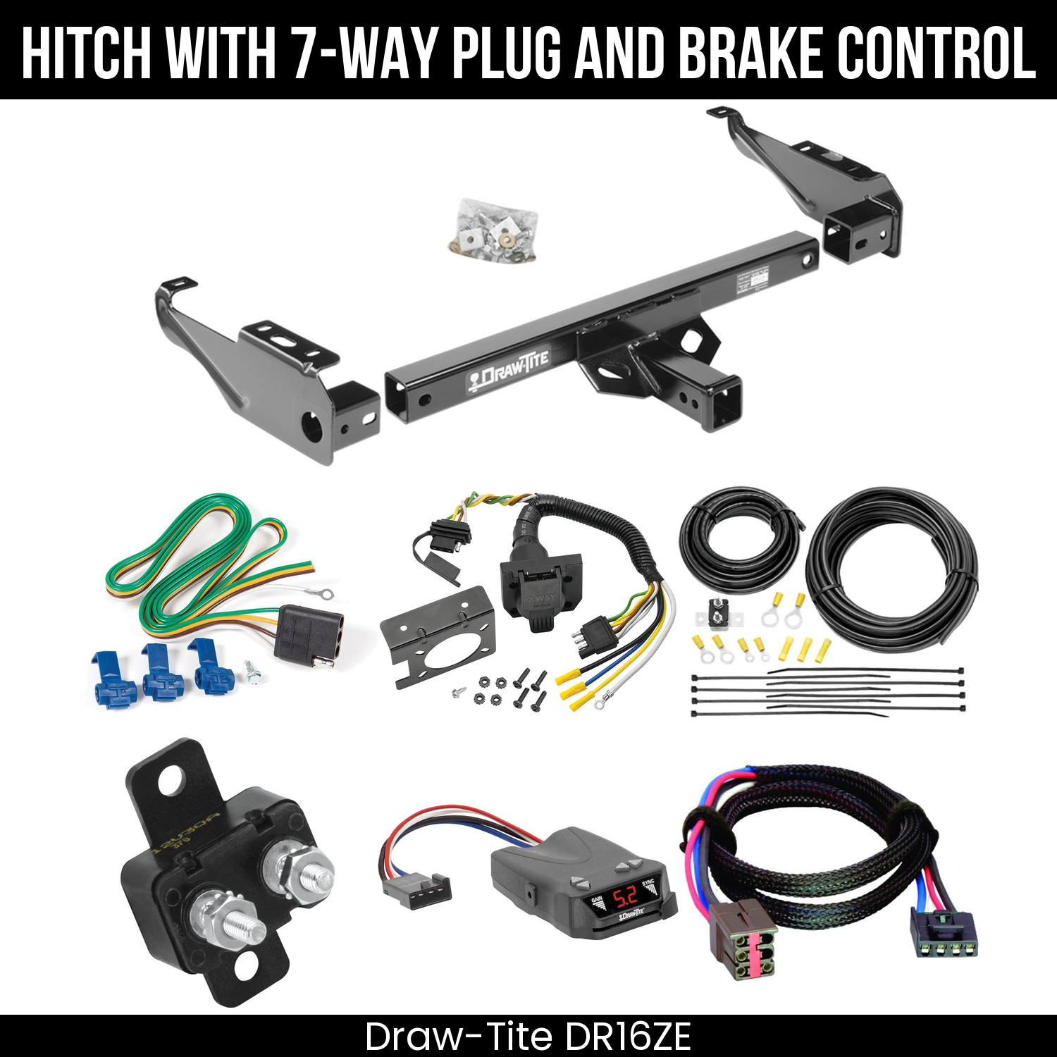 Trailer Hitch , 7-Way , Draw-Tite Activator IV Brake Control
