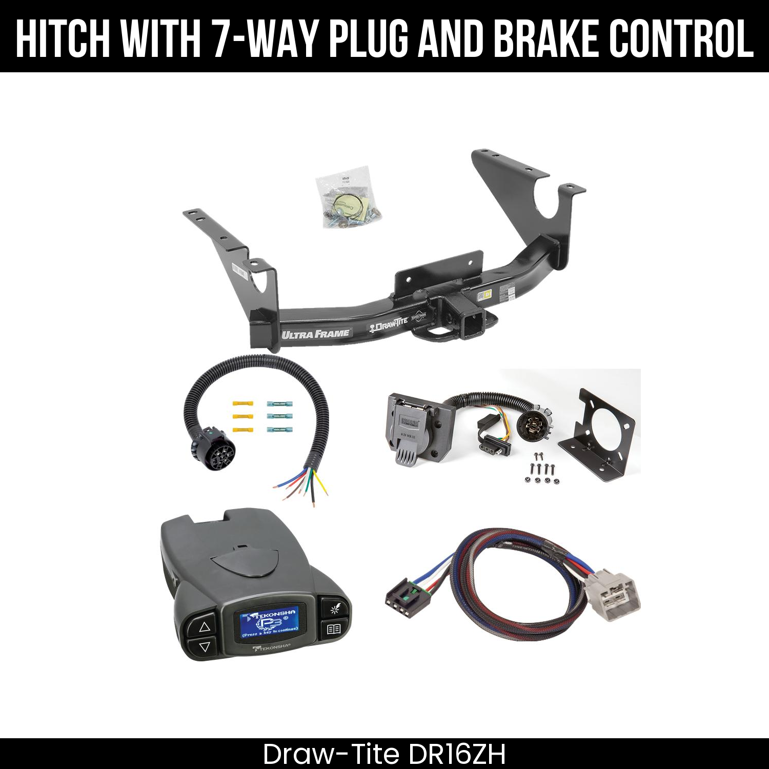 Trailer Hitch , 7-Way , Tekonsha Prodigy P3 Brake Control