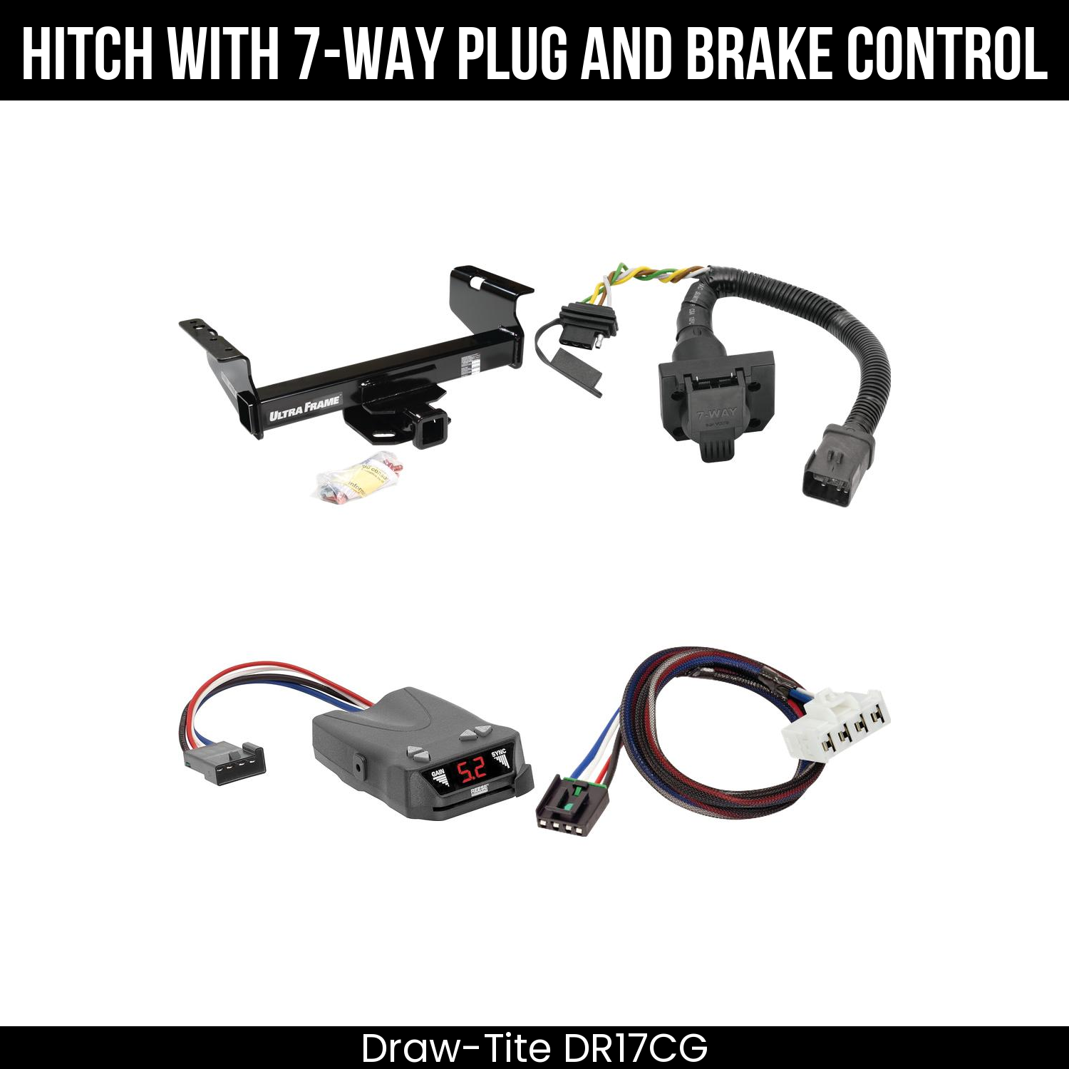 Trailer Hitch , 7-Way , Reese Brakeman IV Brake Control