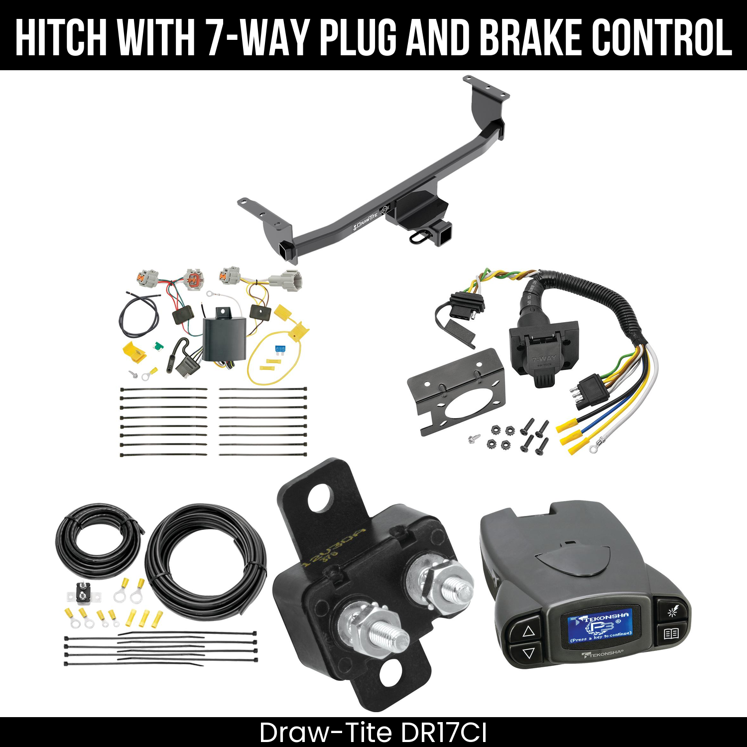 Trailer Hitch , 7-Way , Tekonsha Prodigy P3 Brake Control