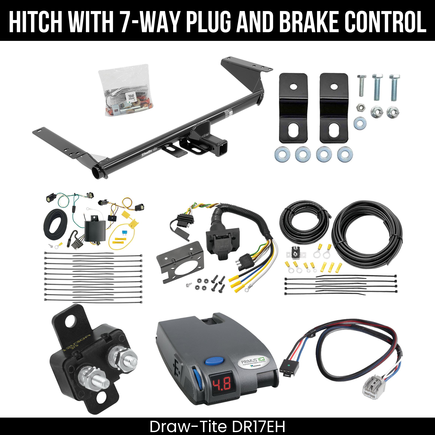 Trailer Hitch , 7-Way , Tekonsha Primus IQ Brake Control