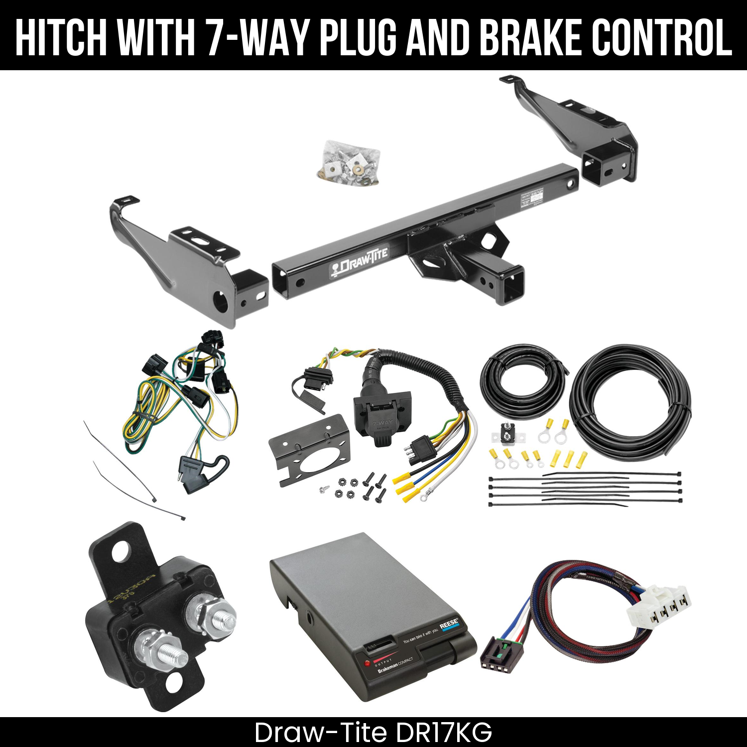 Trailer Hitch , 7-Way , Reese Brakeman Brake Control