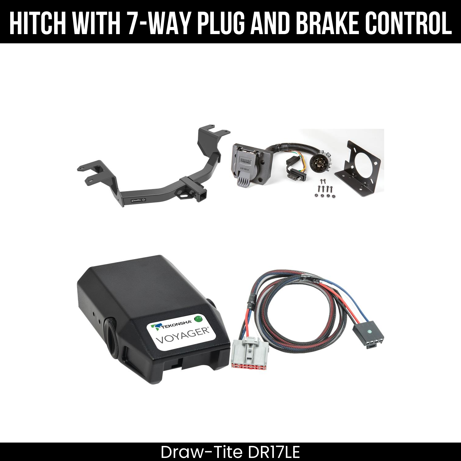 Trailer Hitch , 7-Way , Tekonsha Voyager Brake Control