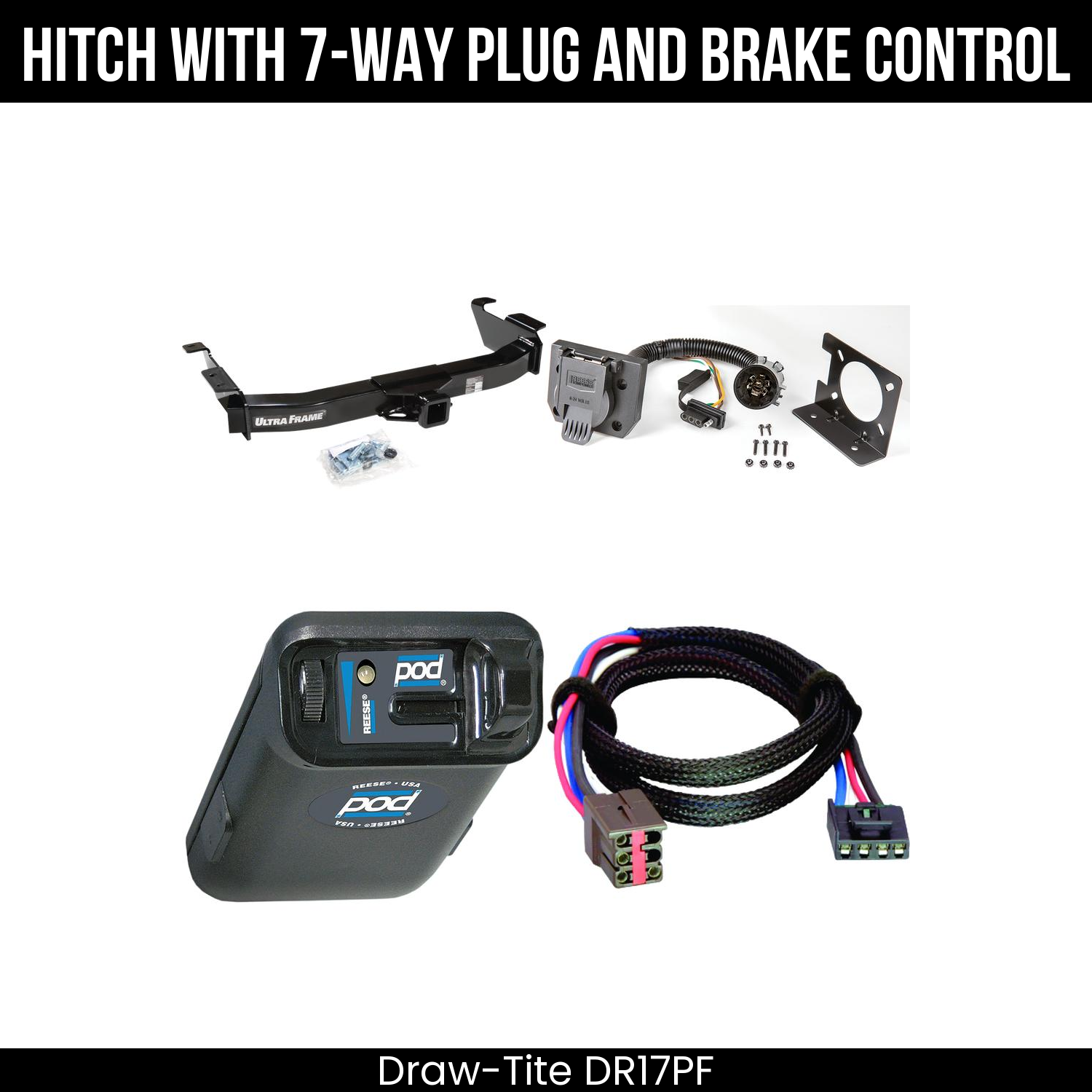 Trailer Hitch , 7-Way , Reese POD Brake Control
