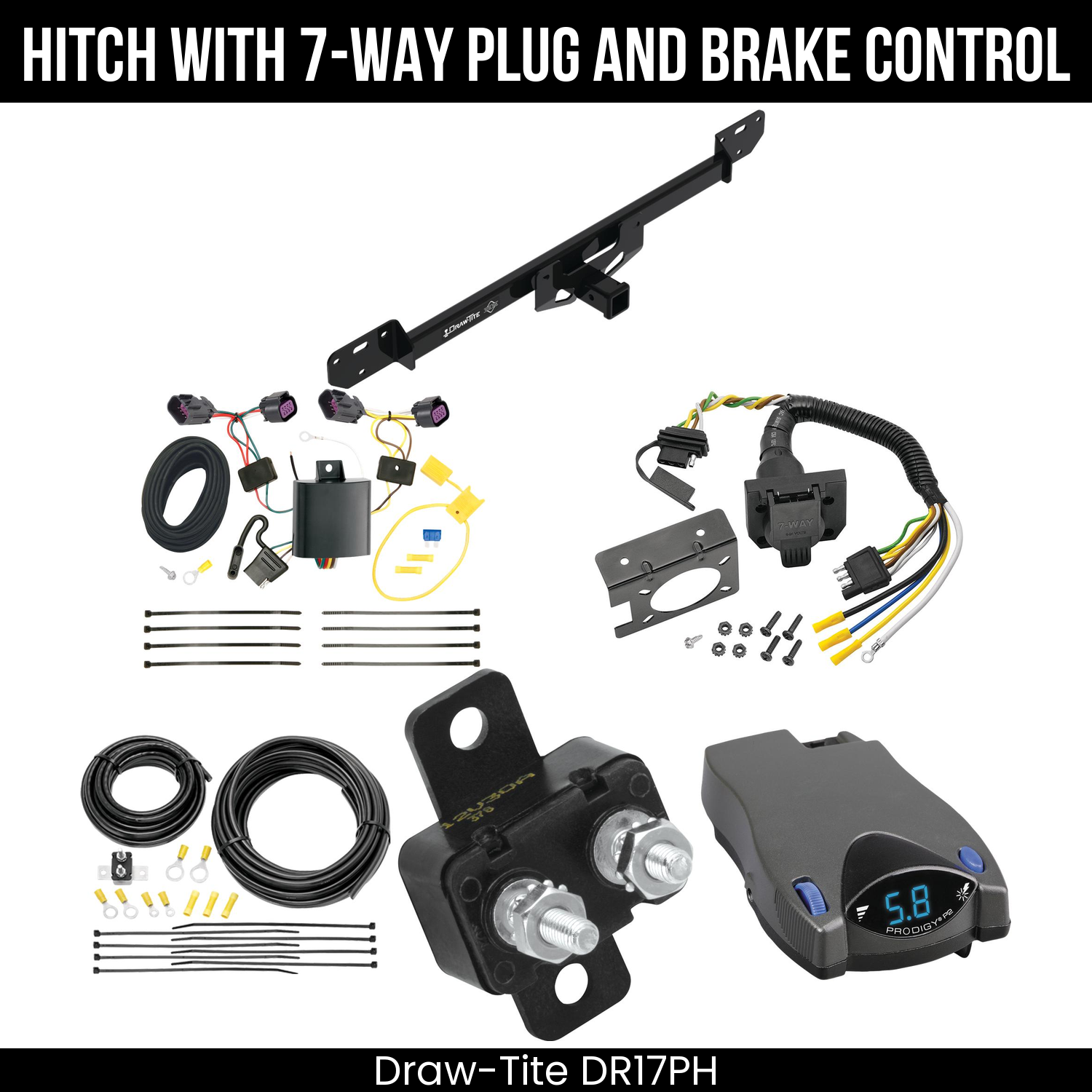 Trailer Hitch , 7-Way , Tekonsha Prodigy P2 Brake Control