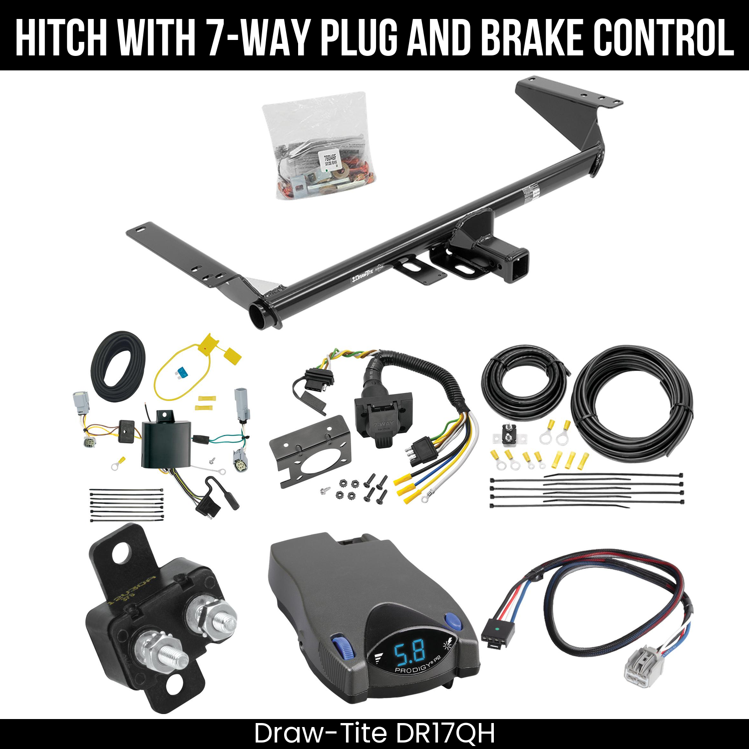 Trailer Hitch , 7-Way , Tekonsha Prodigy P2 Brake Control