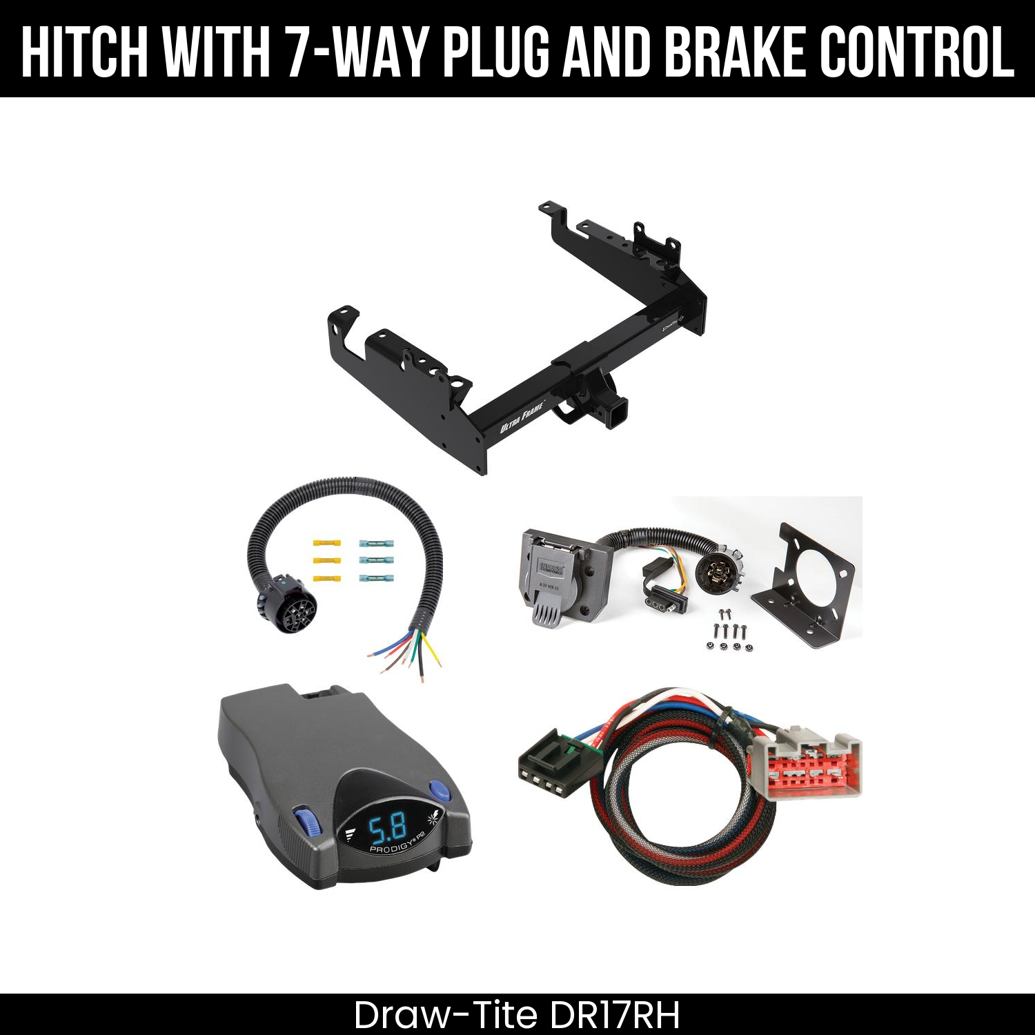 Trailer Hitch , 7-Way , Tekonsha Prodigy P2 Brake Control