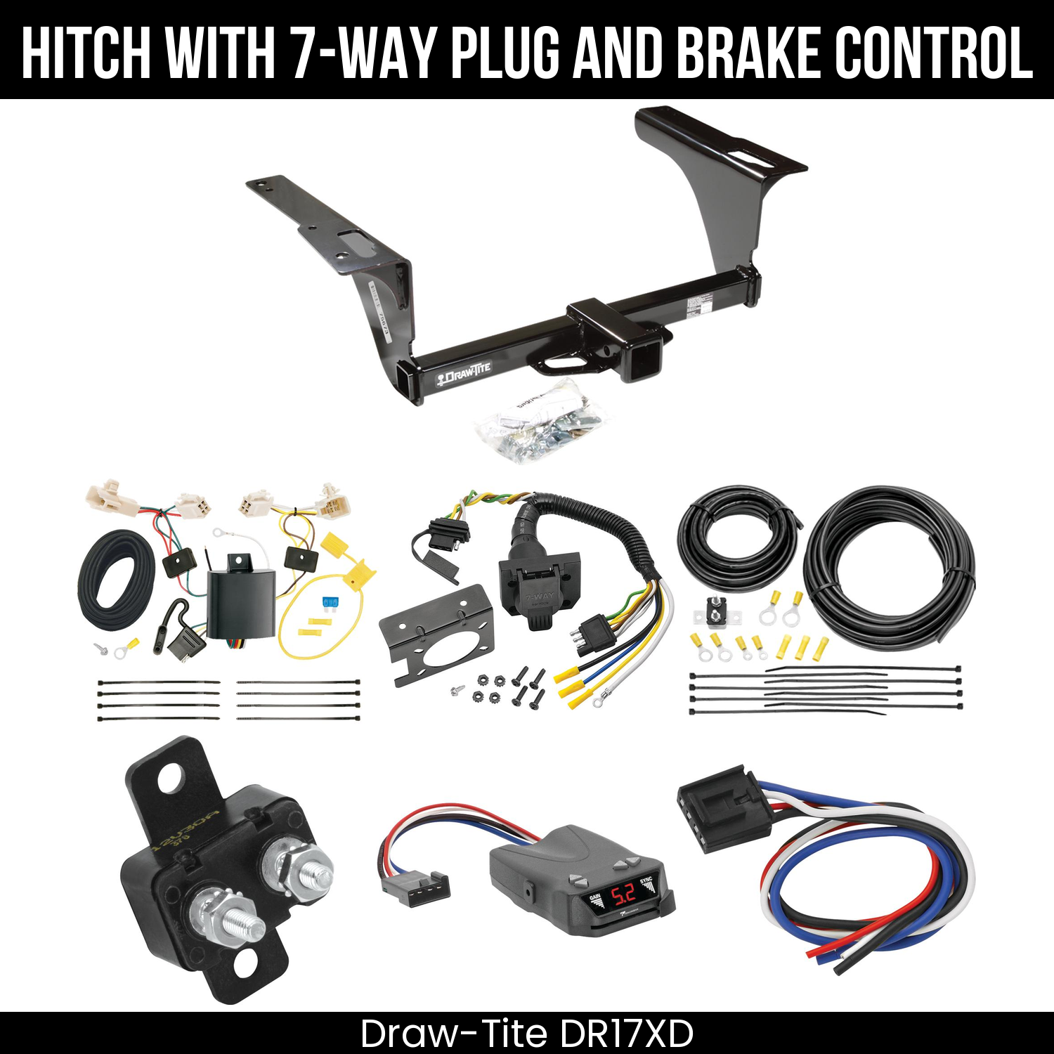 Trailer Hitch , 7-Way , Tekonsha Brakeman IV Brake Control