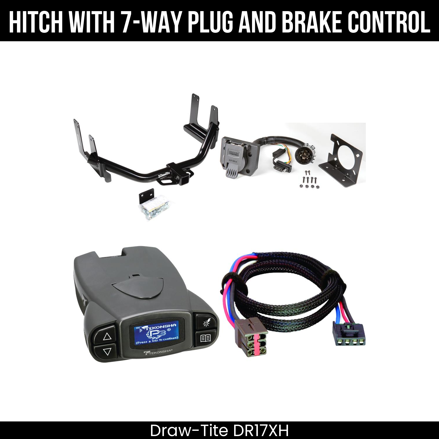Trailer Hitch , 7-Way , Tekonsha Prodigy P3 Brake Control