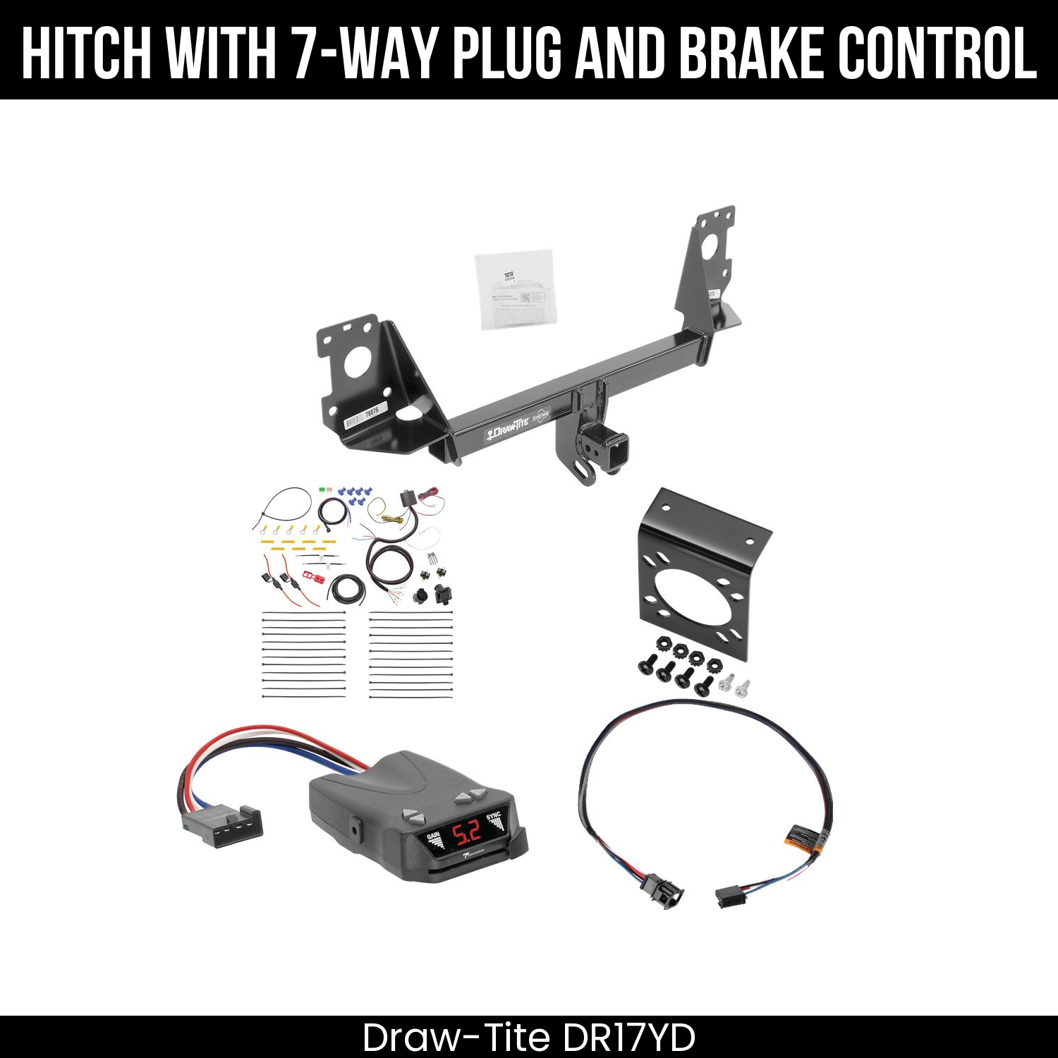 Trailer Hitch , 7-Way , Tekonsha Brakeman IV Brake Control