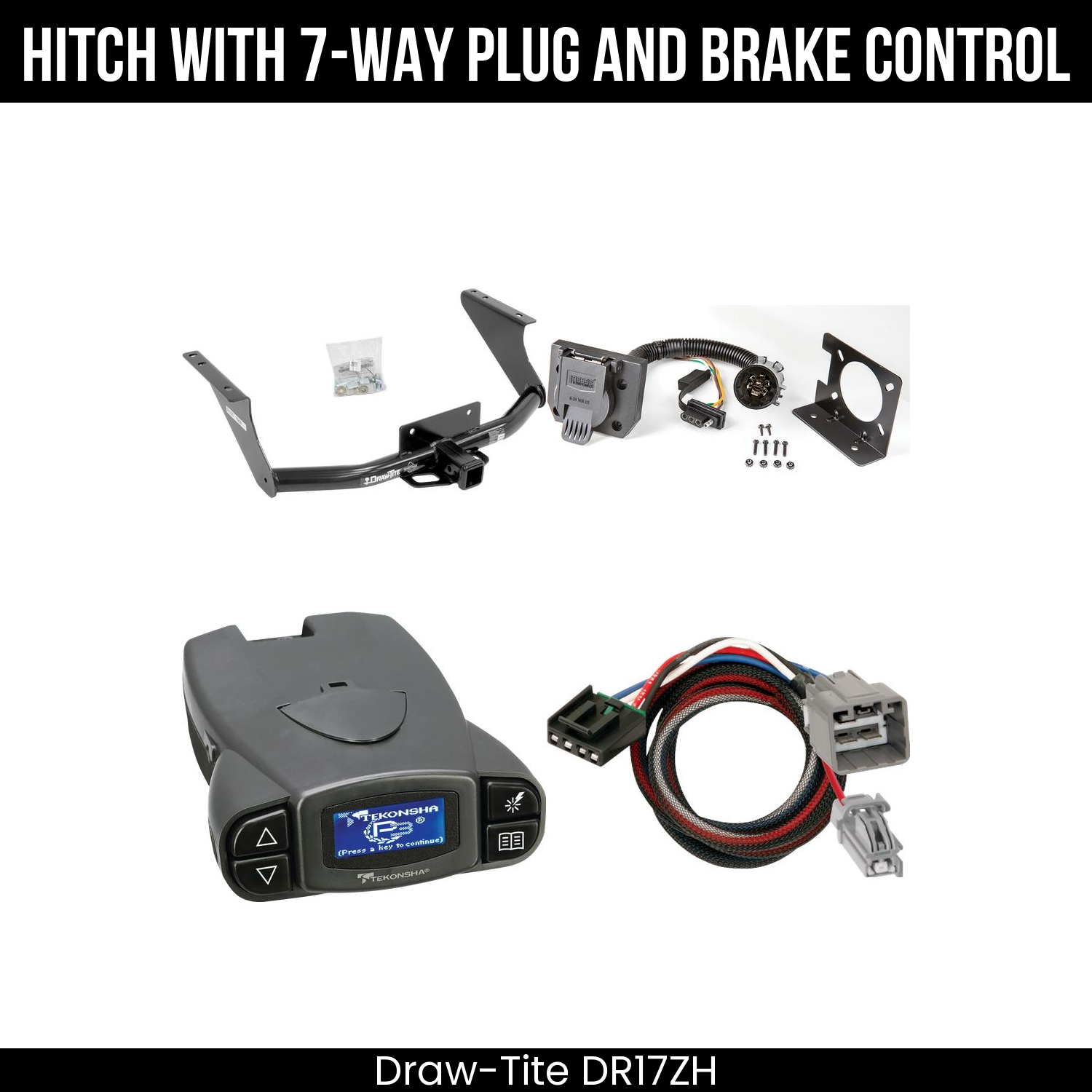 Trailer Hitch , 7-Way , Tekonsha Prodigy P3 Brake Control