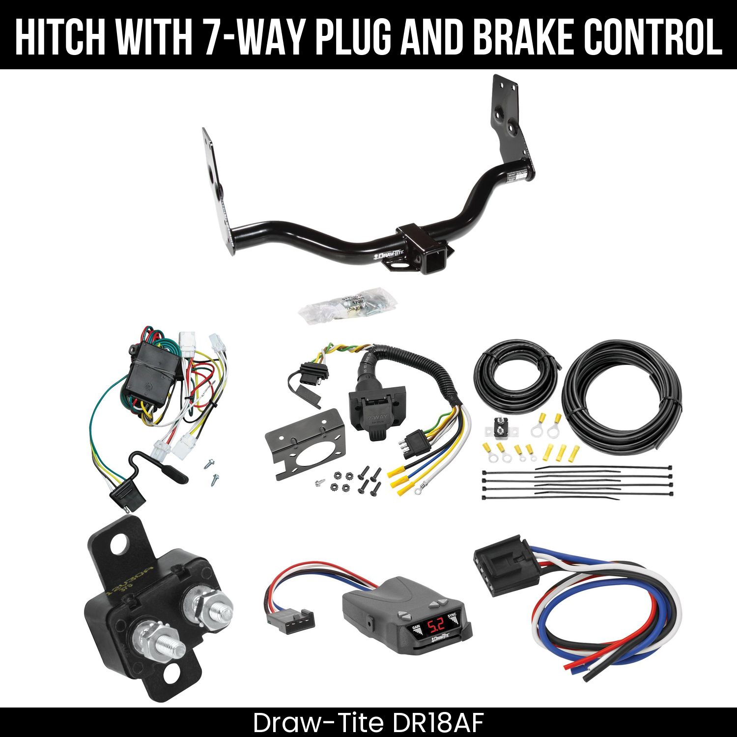 Trailer Hitch , 7-Way , Draw-Tite Activator IV Brake Control