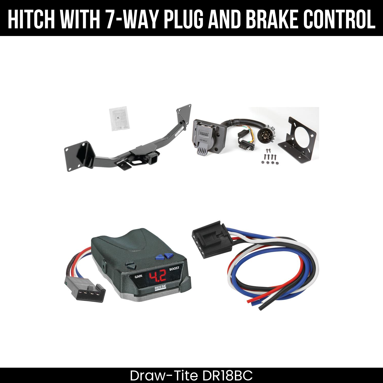 Trailer Hitch , 7-Way , Reese Brake EVN Control