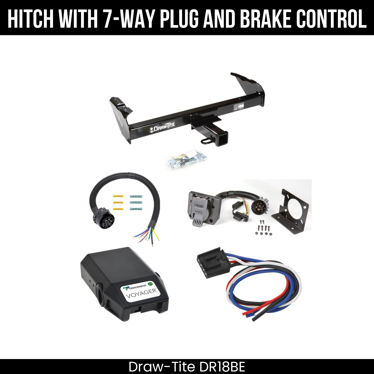 Trailer Hitch , 7-Way , Tekonsha Voyager Brake Control