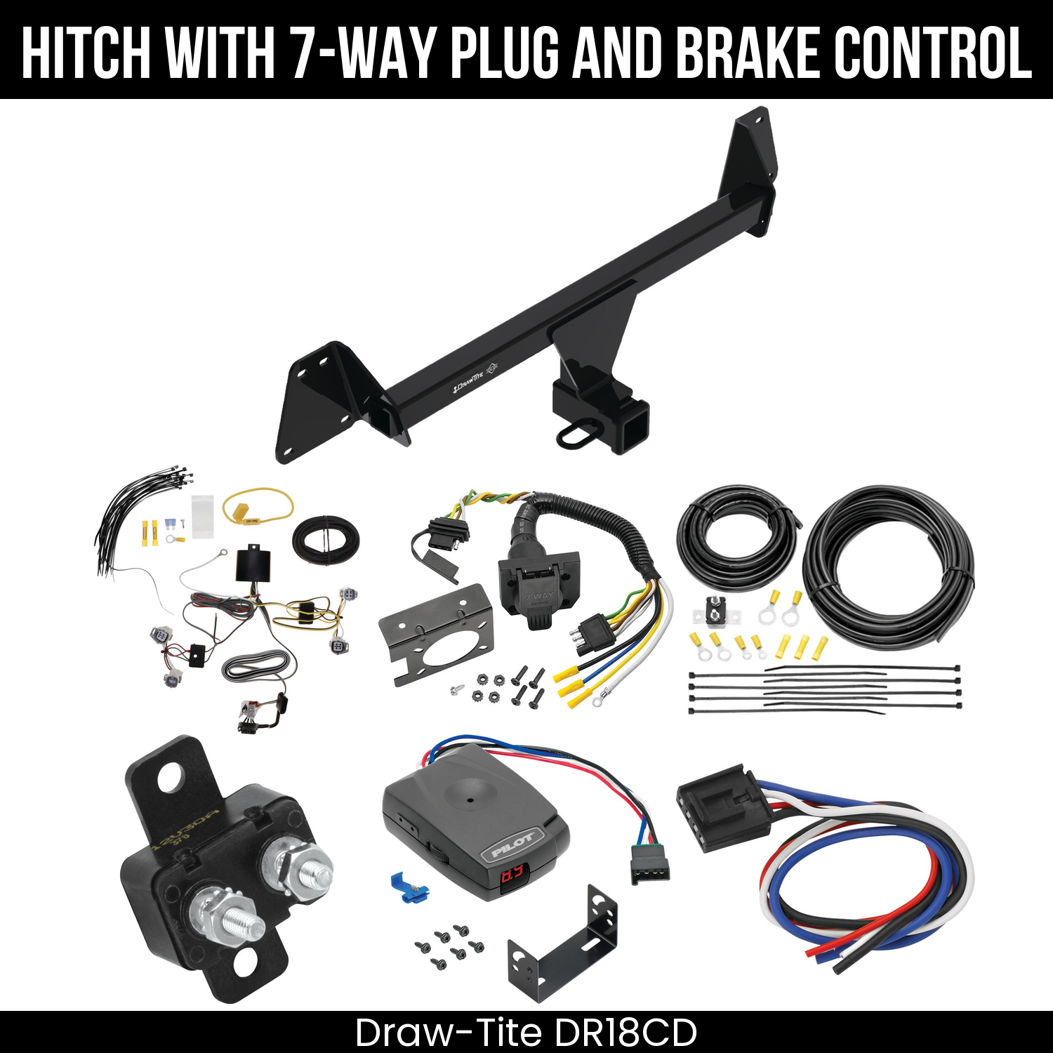Trailer Hitch , 7-Way , Pro Series Pilot Brake Control