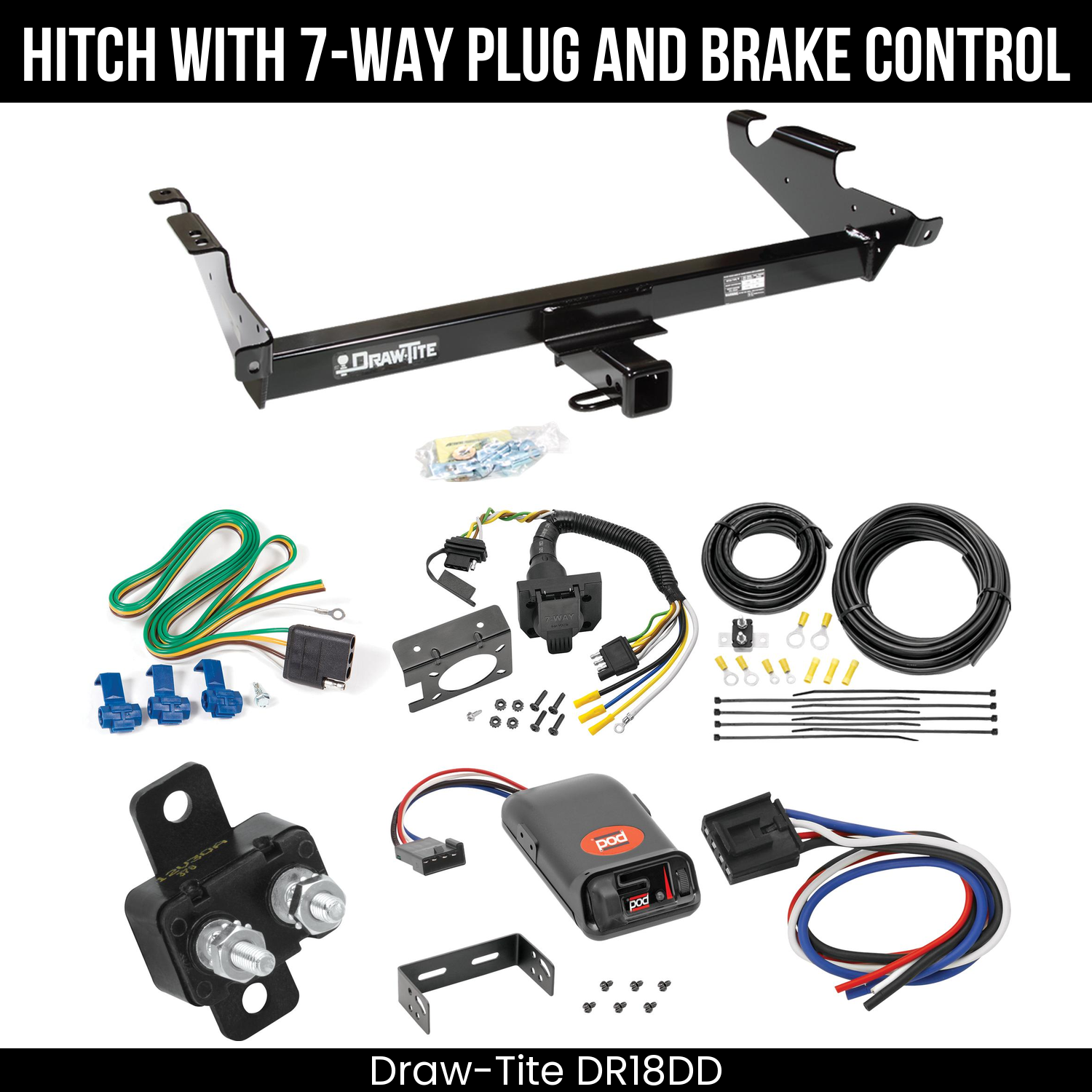 Trailer Hitch , 7-Way , Pro Series POD Brake Control