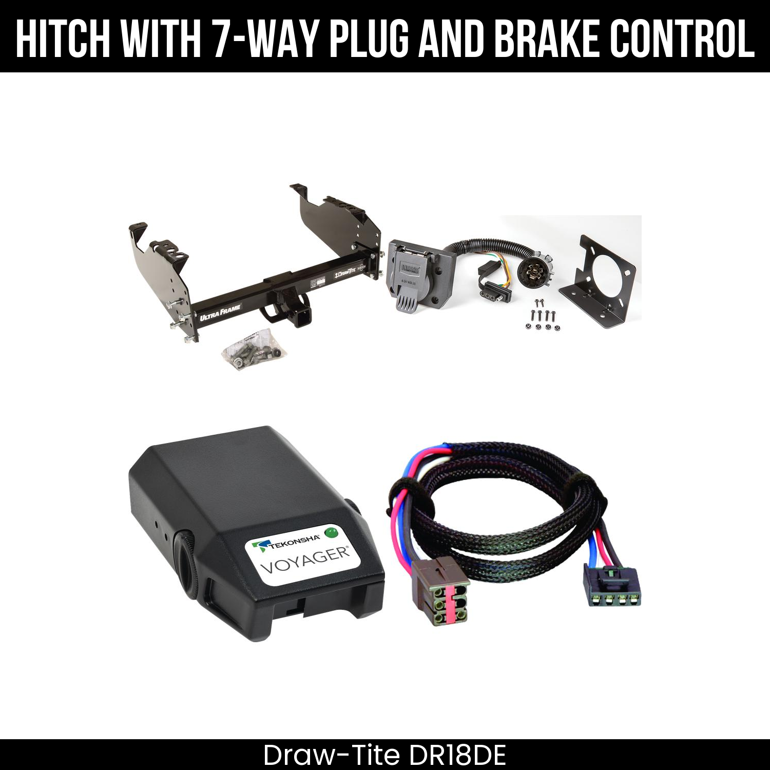 Trailer Hitch , 7-Way , Tekonsha Voyager Brake Control