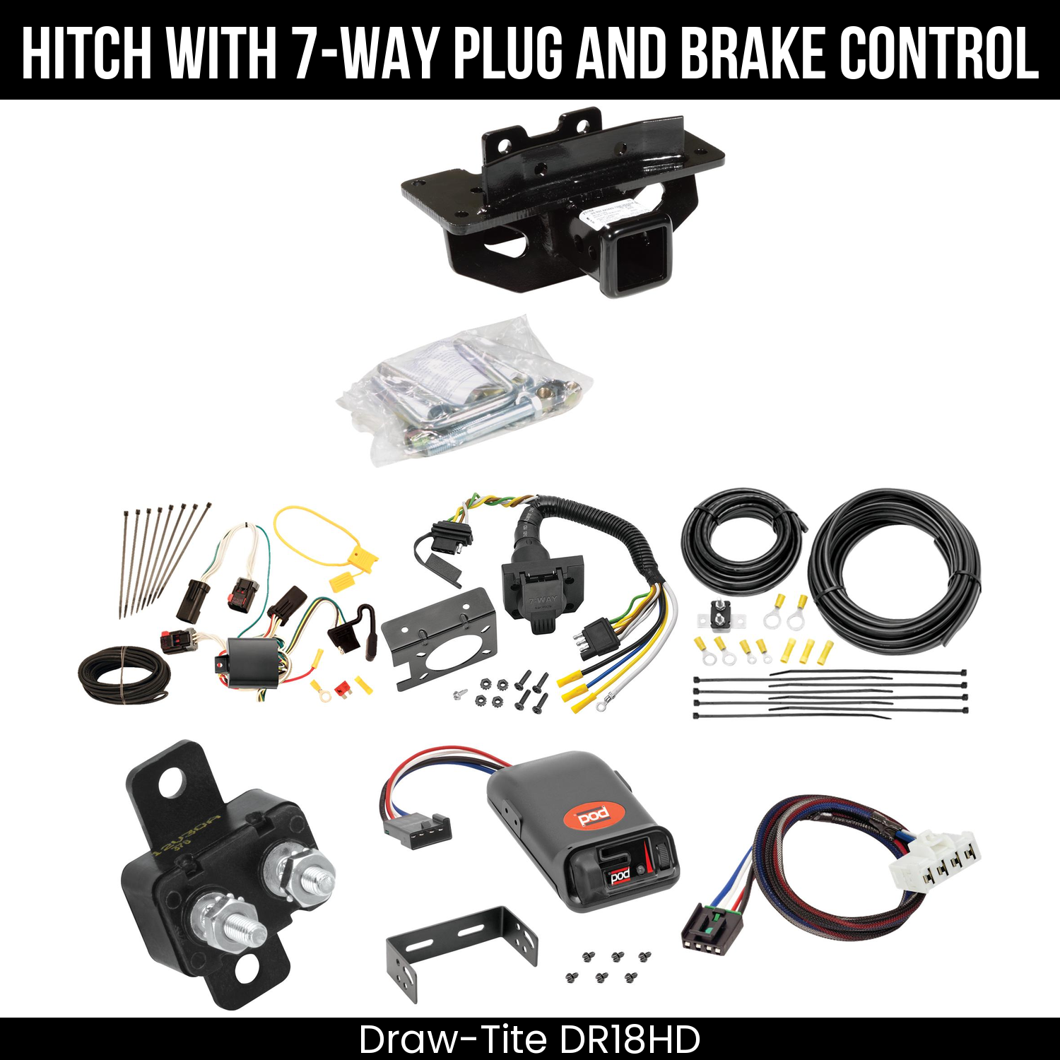 Trailer Hitch , 7-Way , Pro Series POD Brake Control