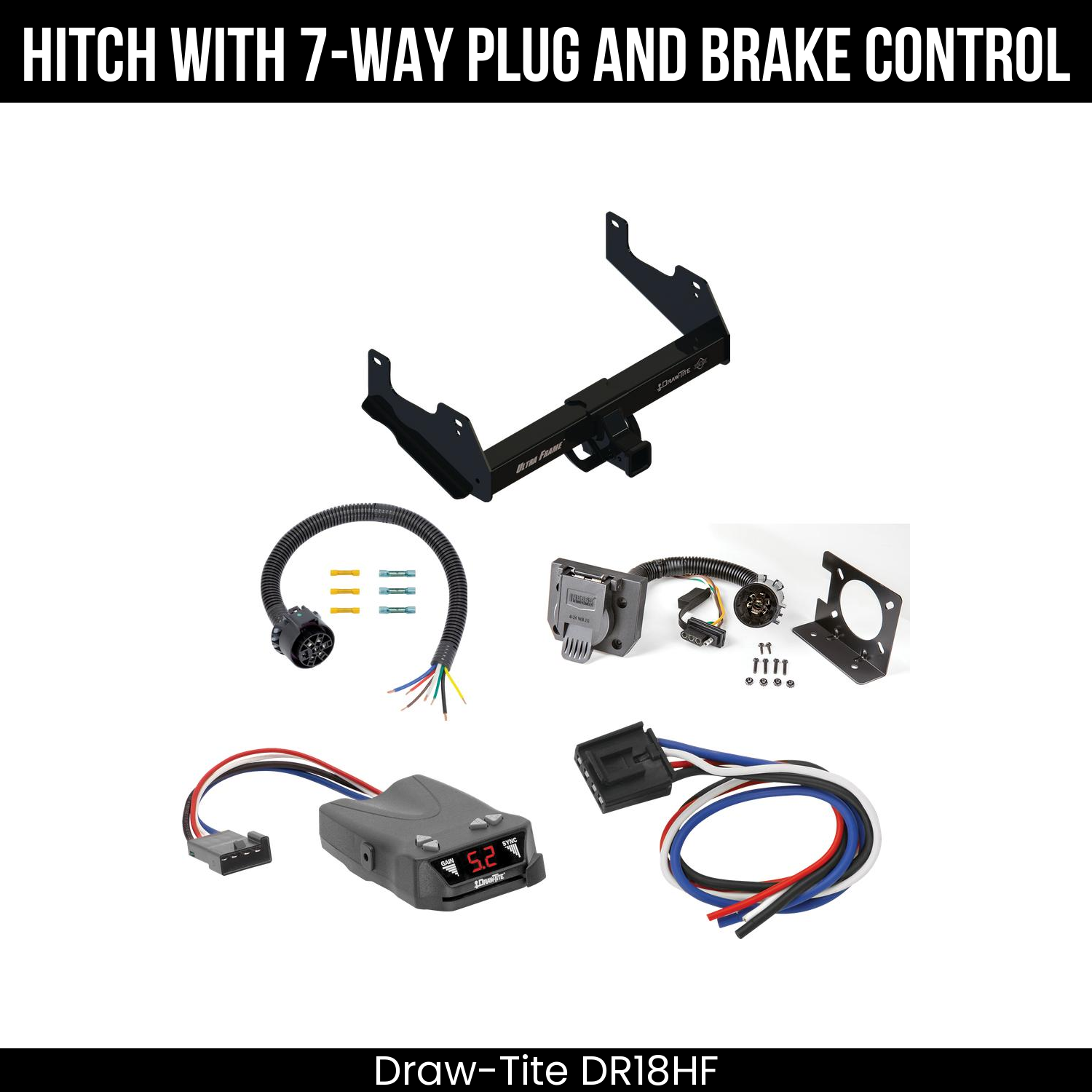 Trailer Hitch , 7-Way , Draw-Tite Activator IV Brake Control