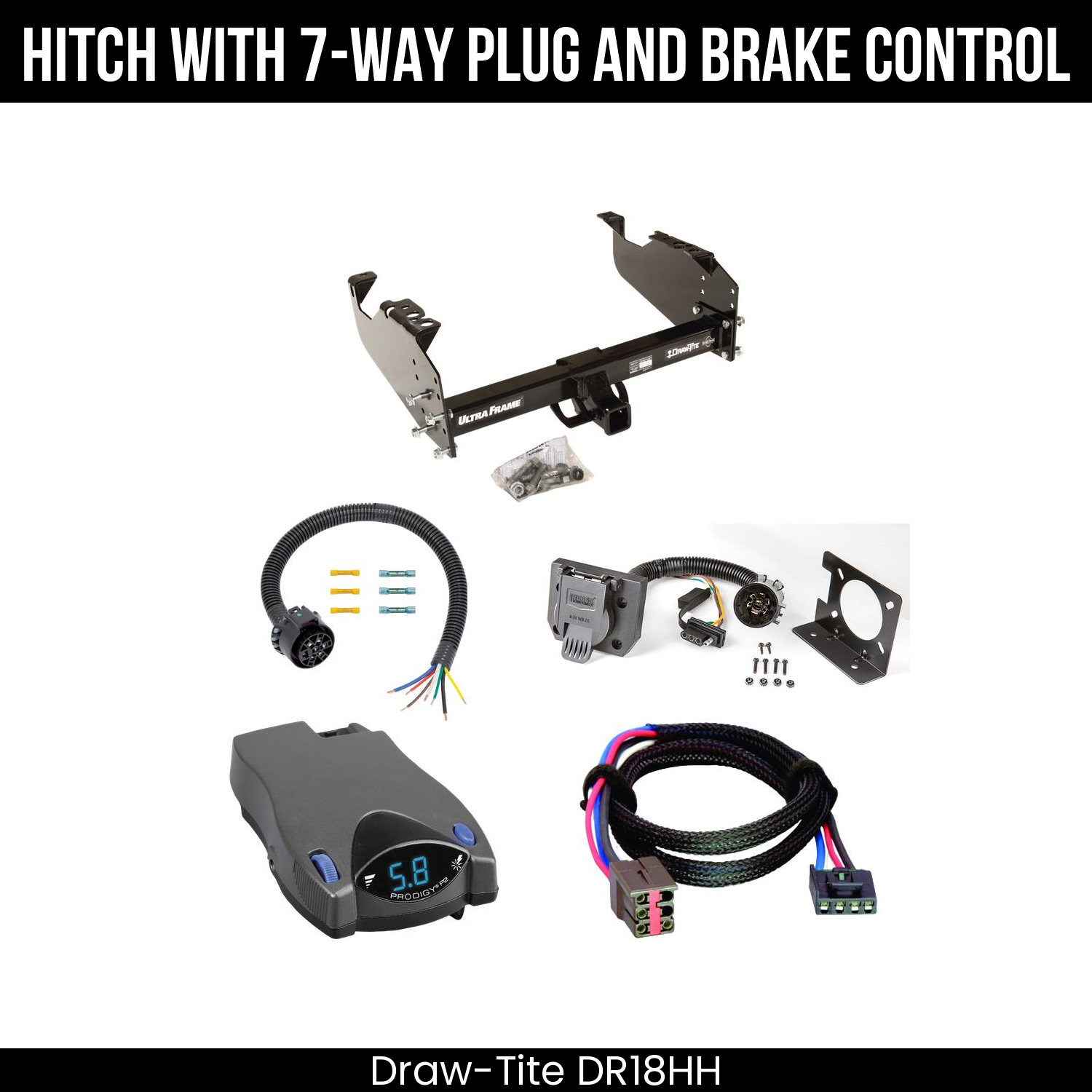 Trailer Hitch , 7-Way , Tekonsha Prodigy P2 Brake Control