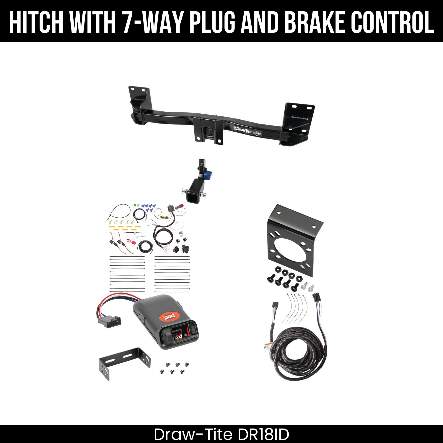 Trailer Hitch , 7-Way , Pro Series POD Brake Control