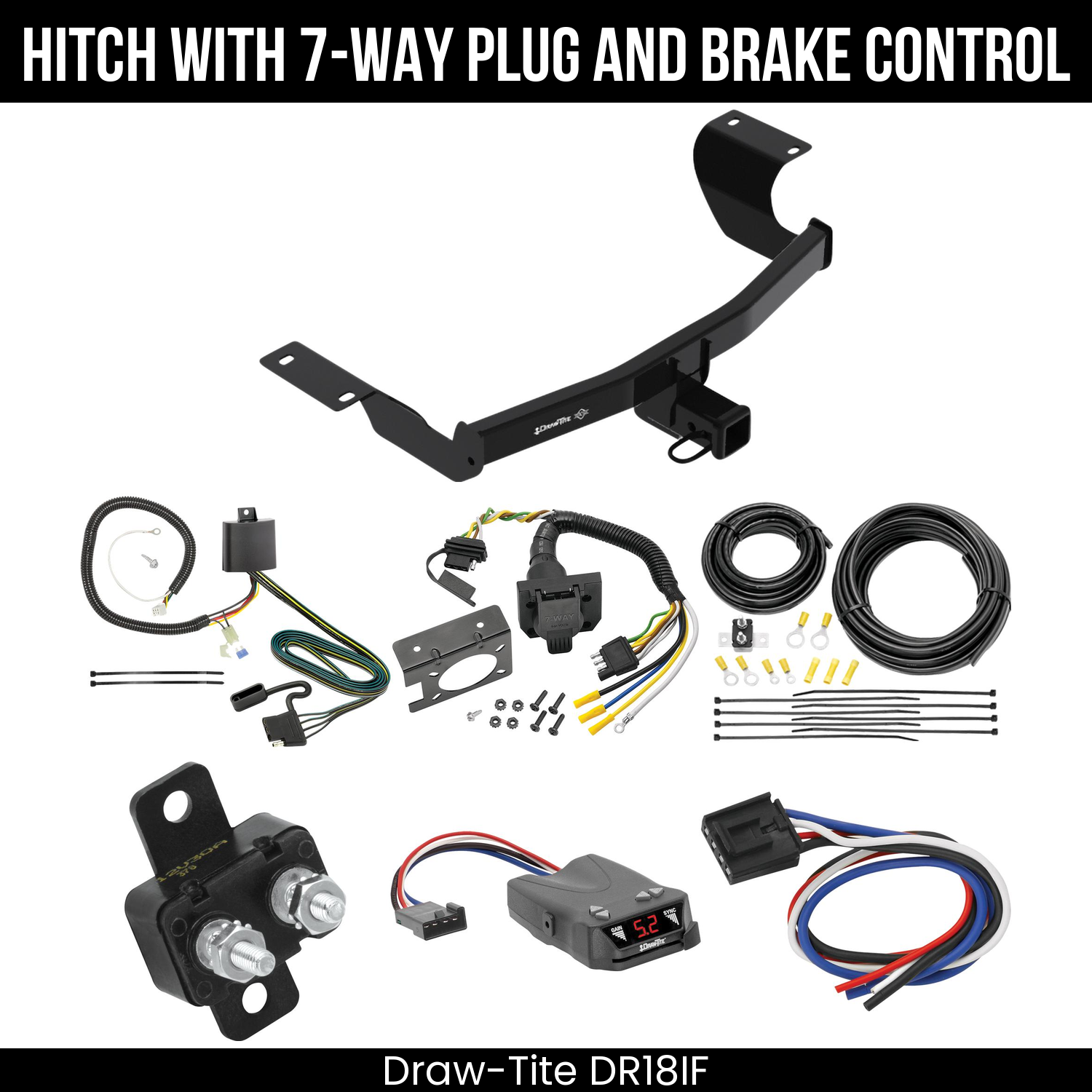 Trailer Hitch , 7-Way , Draw-Tite Activator IV Brake Control
