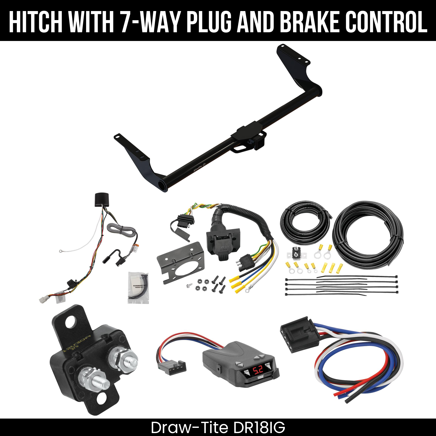 Trailer Hitch , 7-Way , Reese Brakeman IV Brake Control