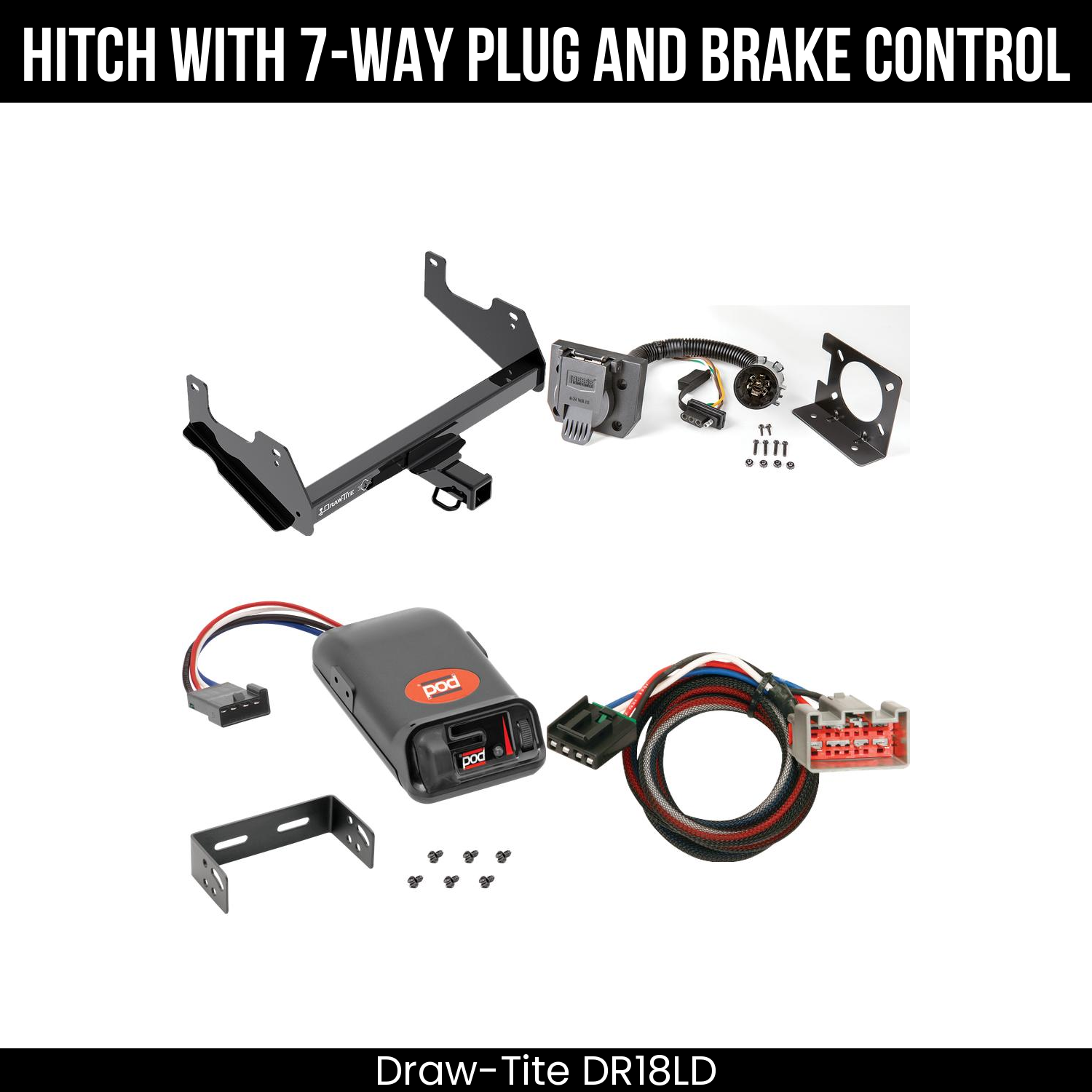 Trailer Hitch , 7-Way , Pro Series POD Brake Control