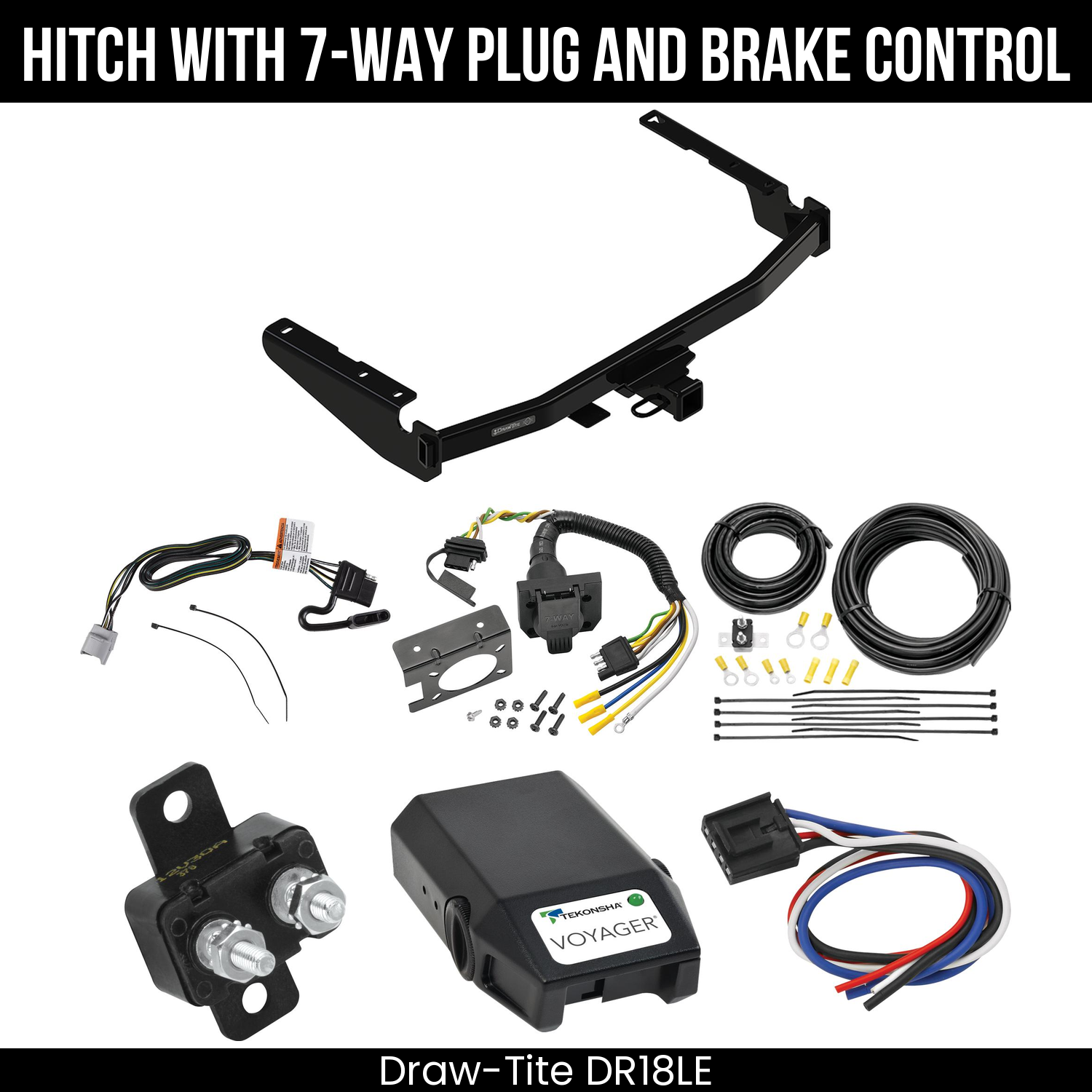 Trailer Hitch , 7-Way , Tekonsha Voyager Brake Control