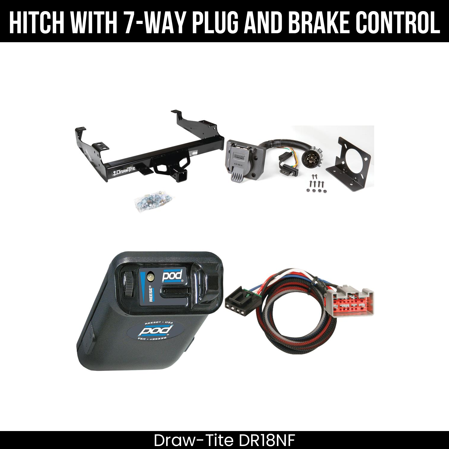 Trailer Hitch , 7-Way , Reese POD Brake Control