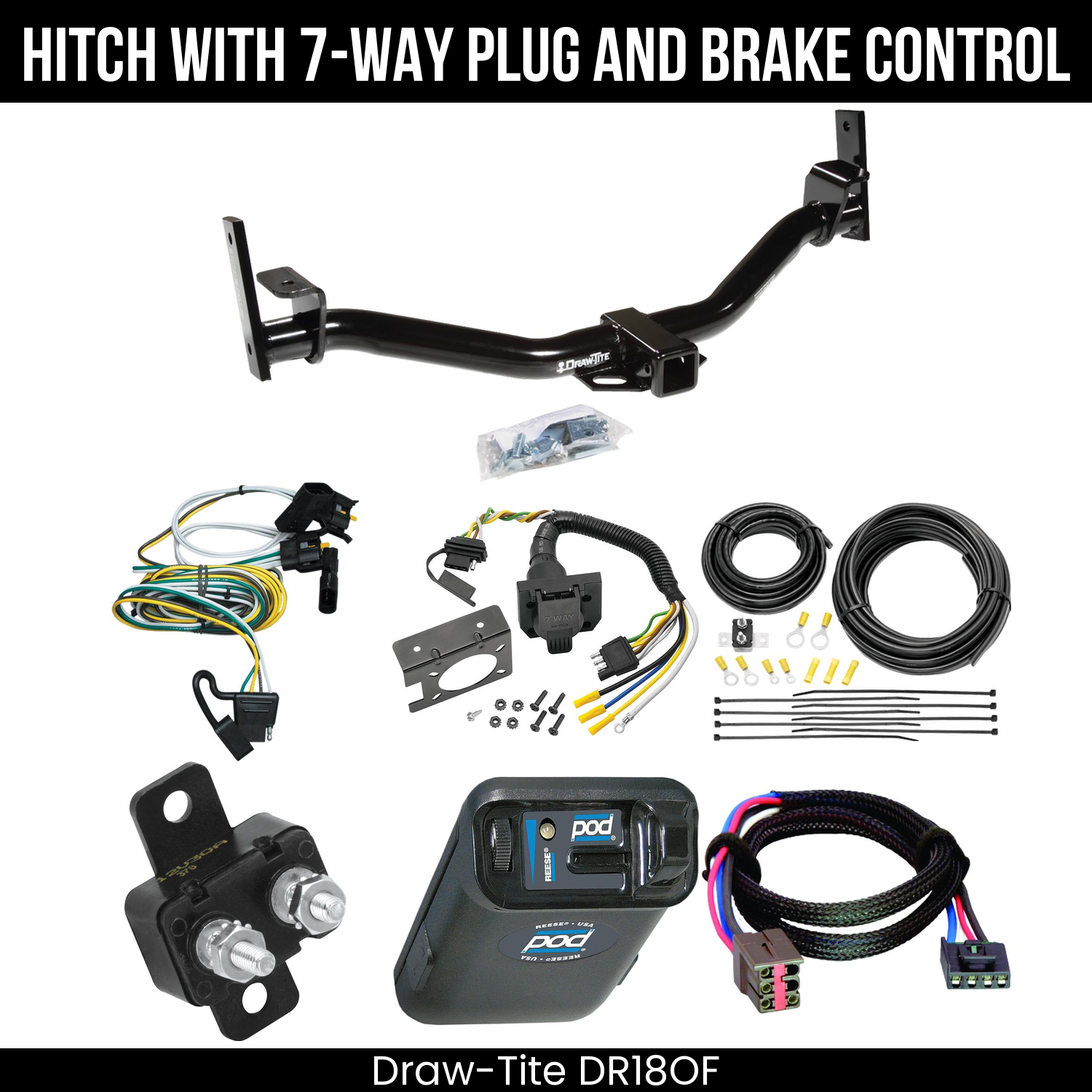 Trailer Hitch , 7-Way , Reese POD Brake Control