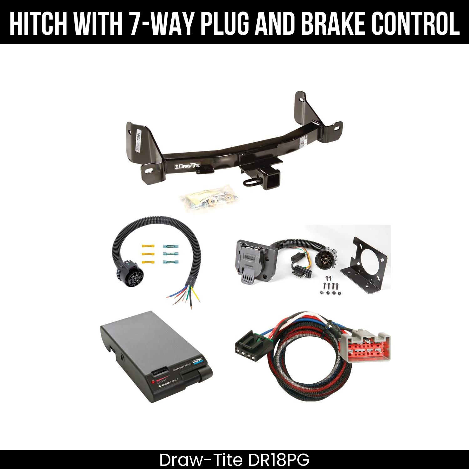 Trailer Hitch , 7-Way , Reese Brakeman Brake Control