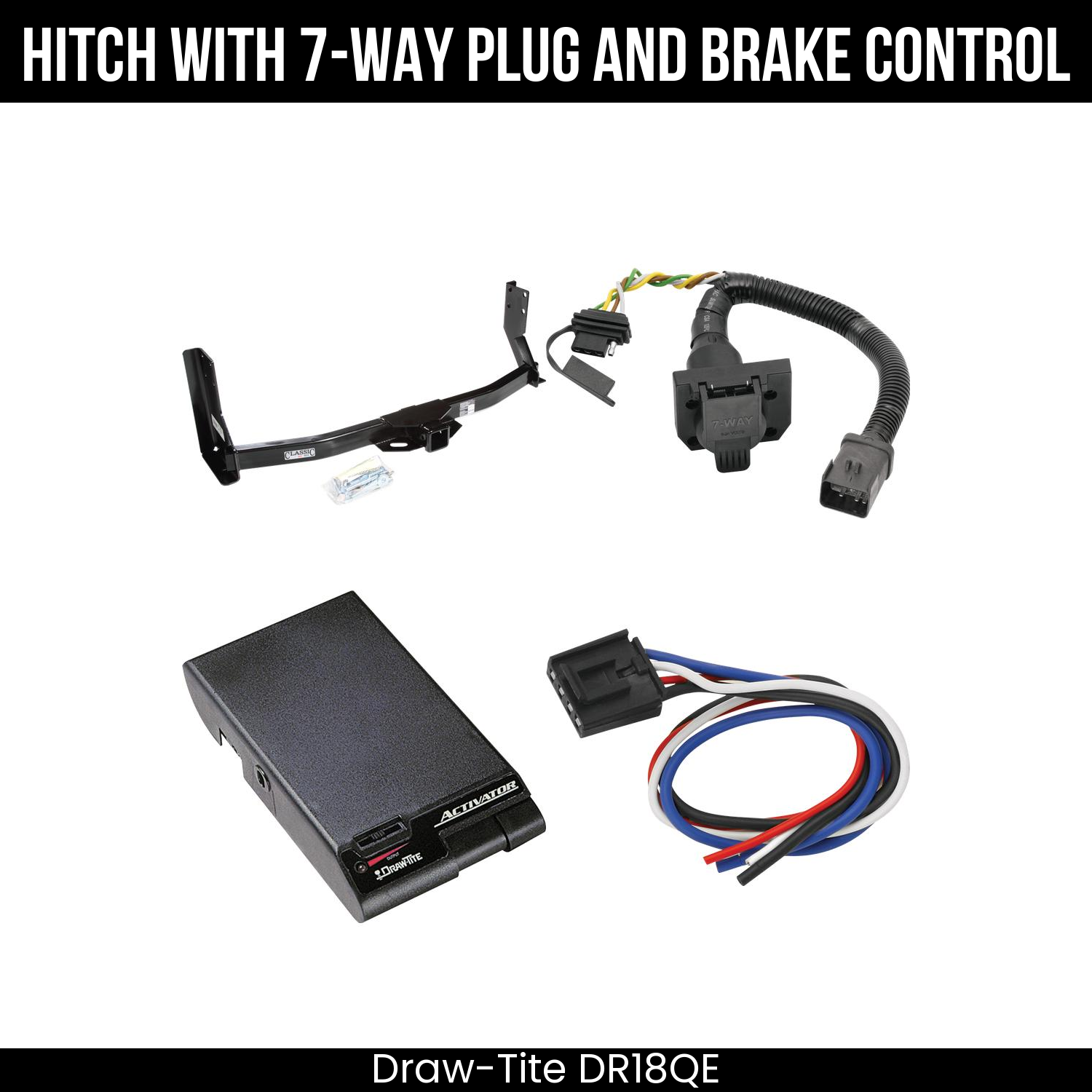 Trailer Hitch , 7-Way , Draw-Tite Activator Brake Control