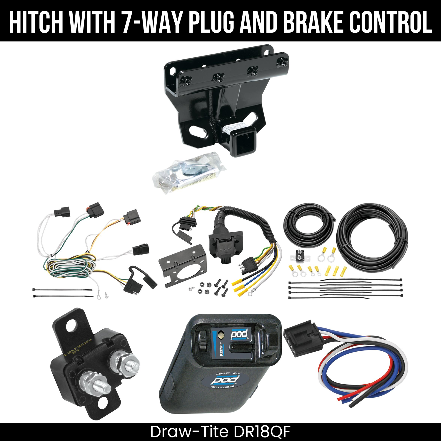 Trailer Hitch , 7-Way , Reese POD Brake Control