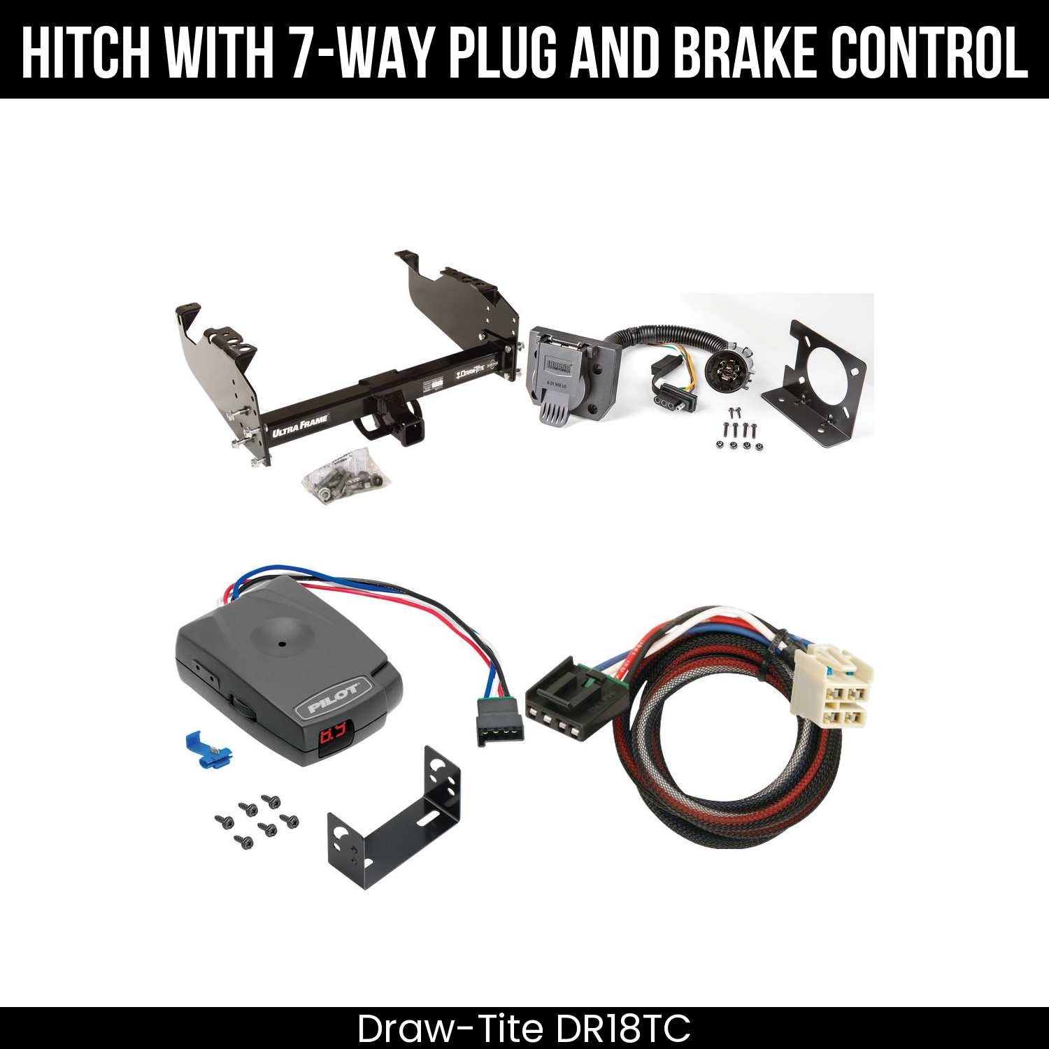 Trailer Hitch , 7-Way , Pro Series Pilot Brake Control