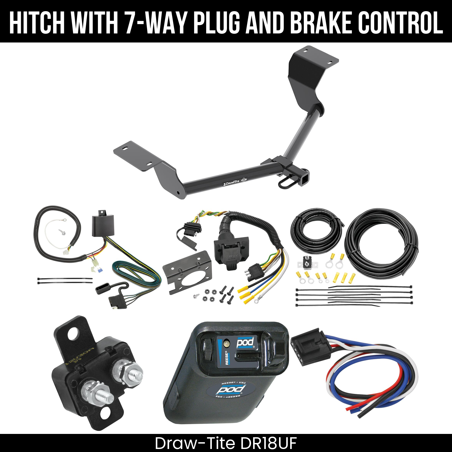 Trailer Hitch , 7-Way , Reese POD Brake Control