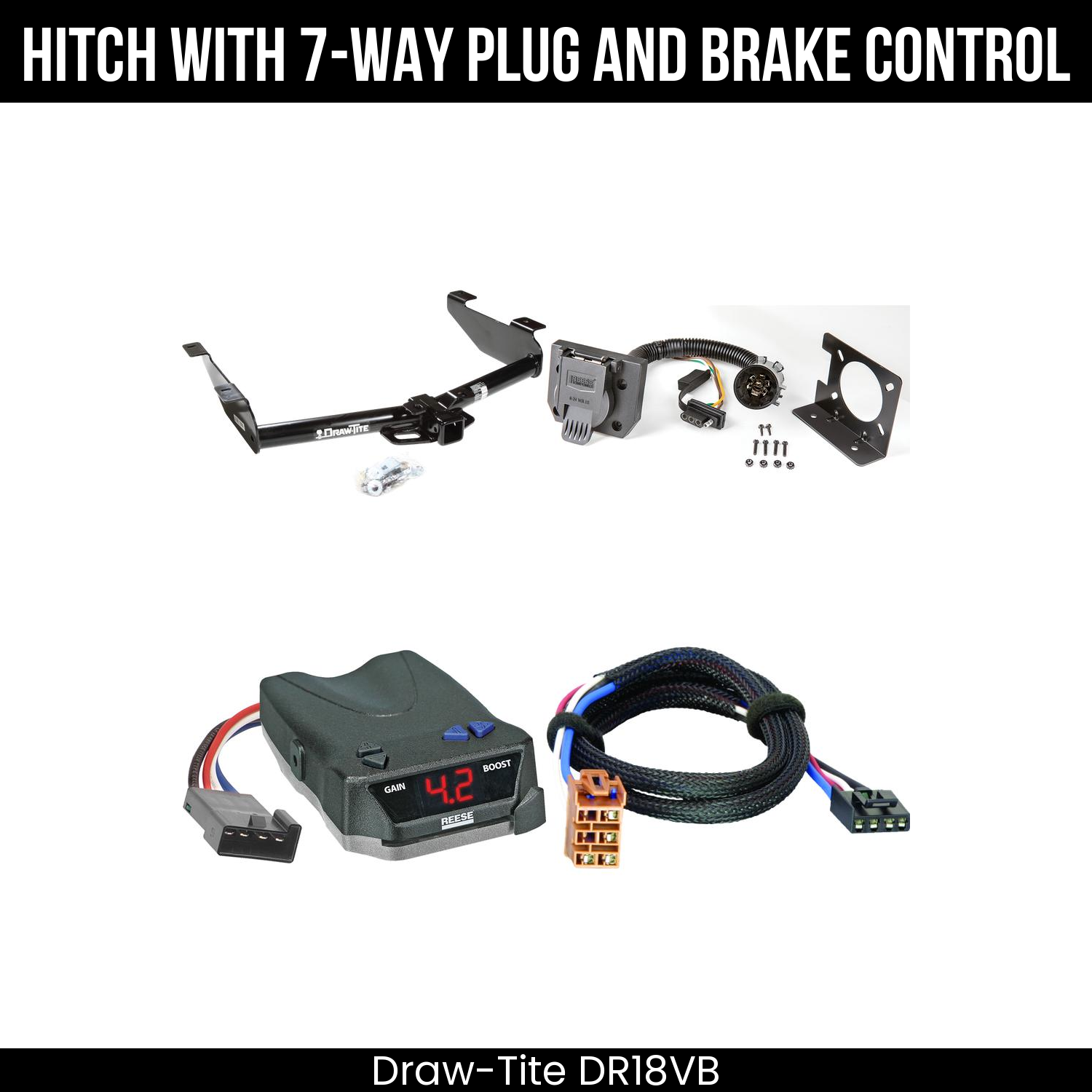 Trailer Hitch , 7-Way , Reese Brake EVN Control