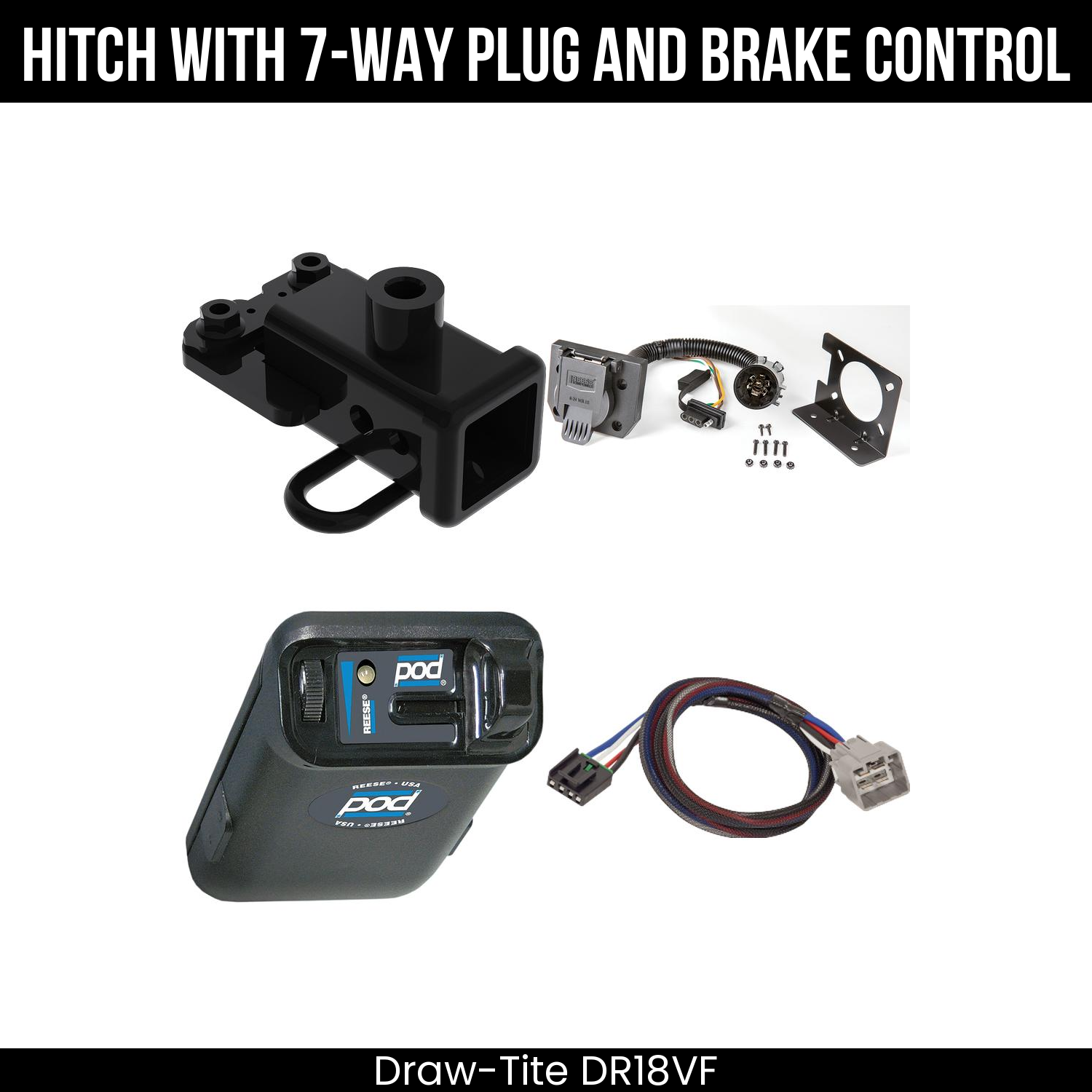 Trailer Hitch , 7-Way , Reese POD Brake Control