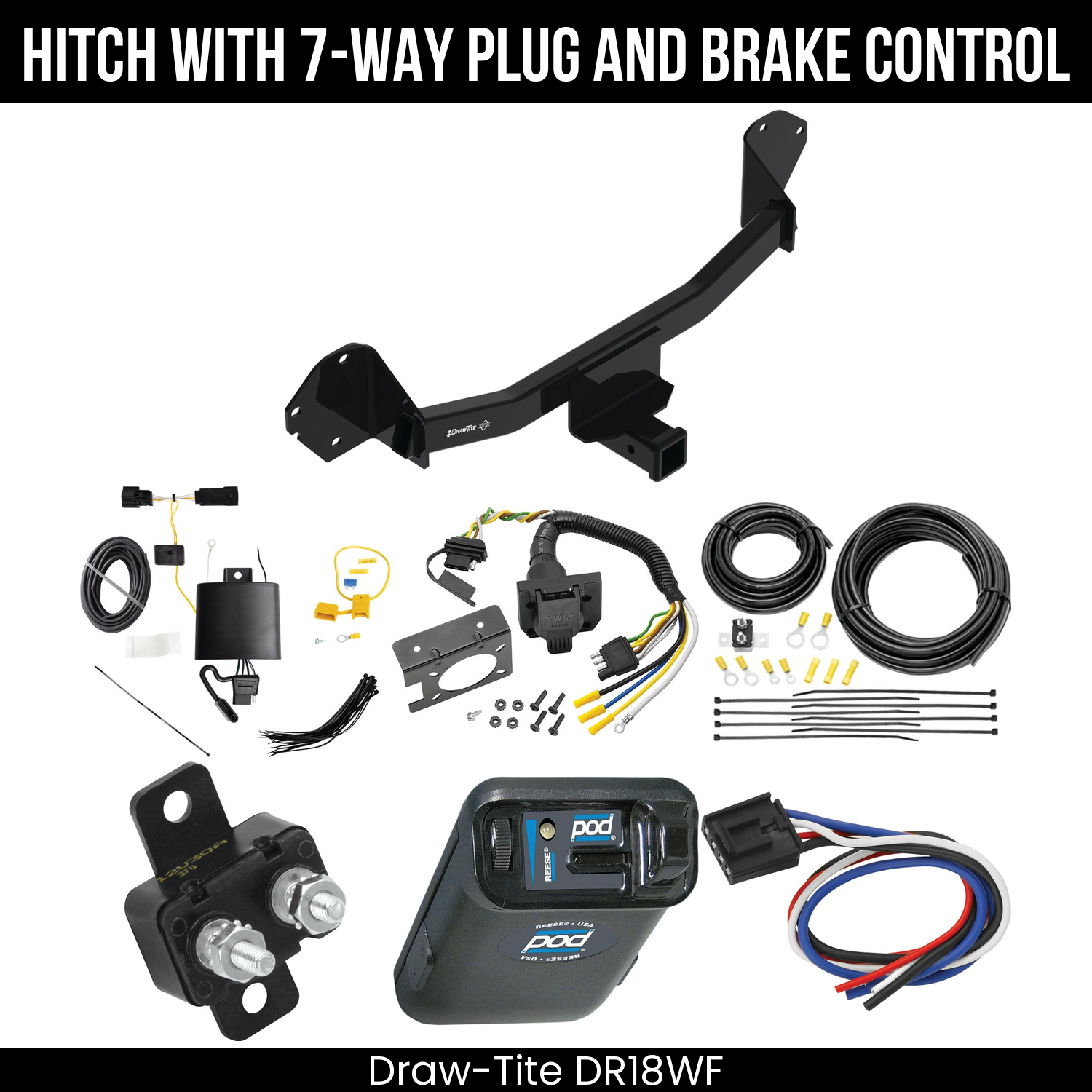 Trailer Hitch , 7-Way , Reese POD Brake Control