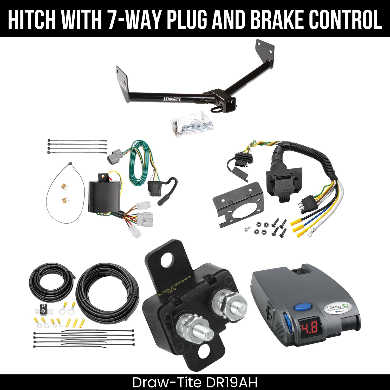 Trailer Hitch , 7-Way , Tekonsha Primus IQ Brake Control