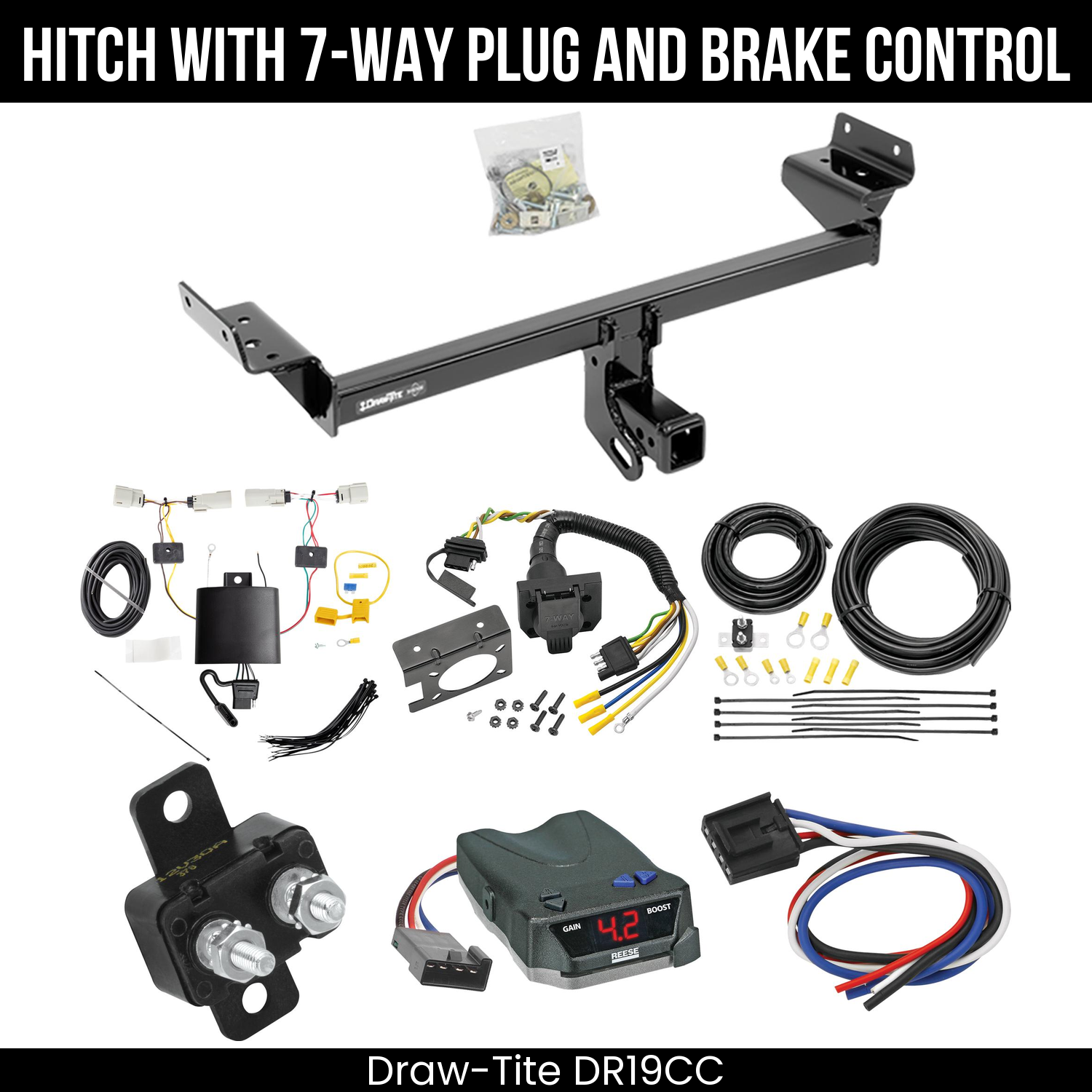 Trailer Hitch , 7-Way , Reese Brake EVN Control