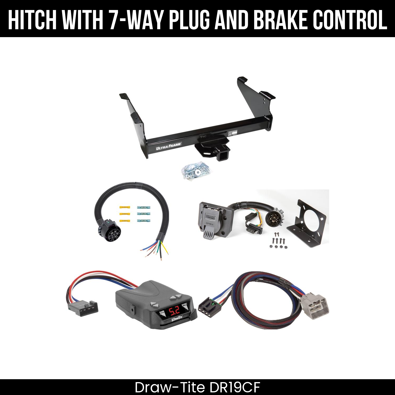 Trailer Hitch , 7-Way , Draw-Tite Activator IV Brake Control